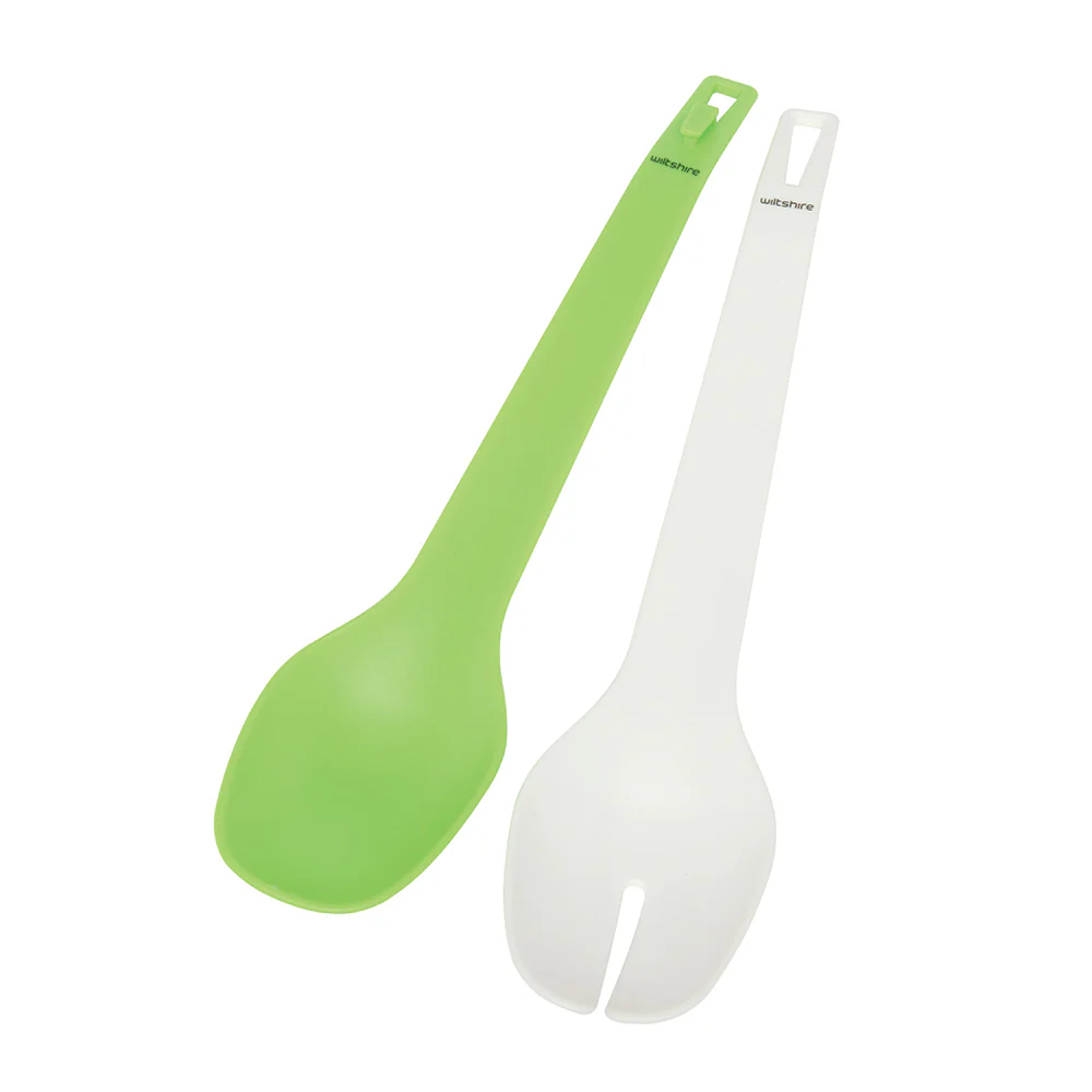 2 in 1 Salad Servers & Tongs - Image 3