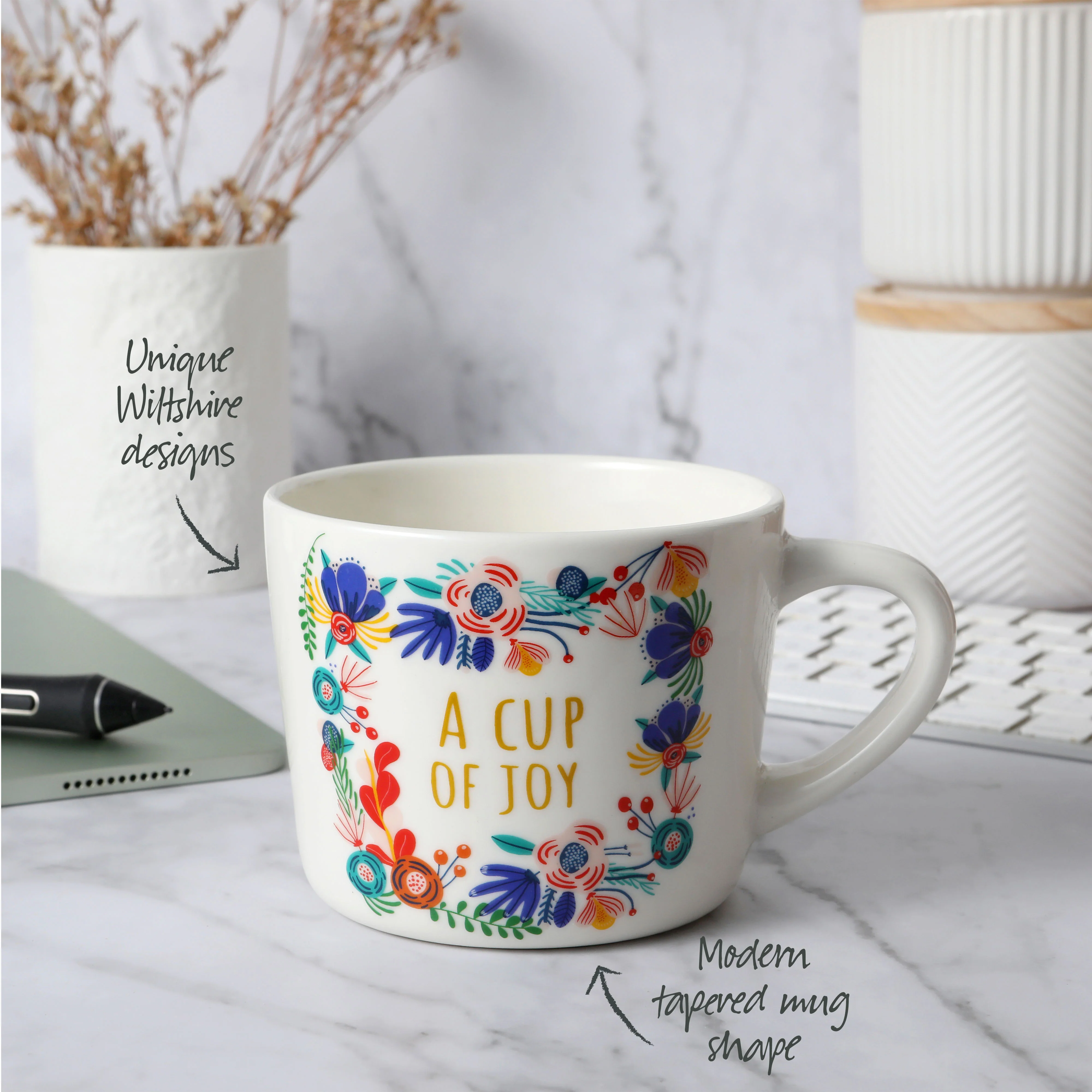'A Cup Of Joy' Printed Mug 400ml - Image 3
