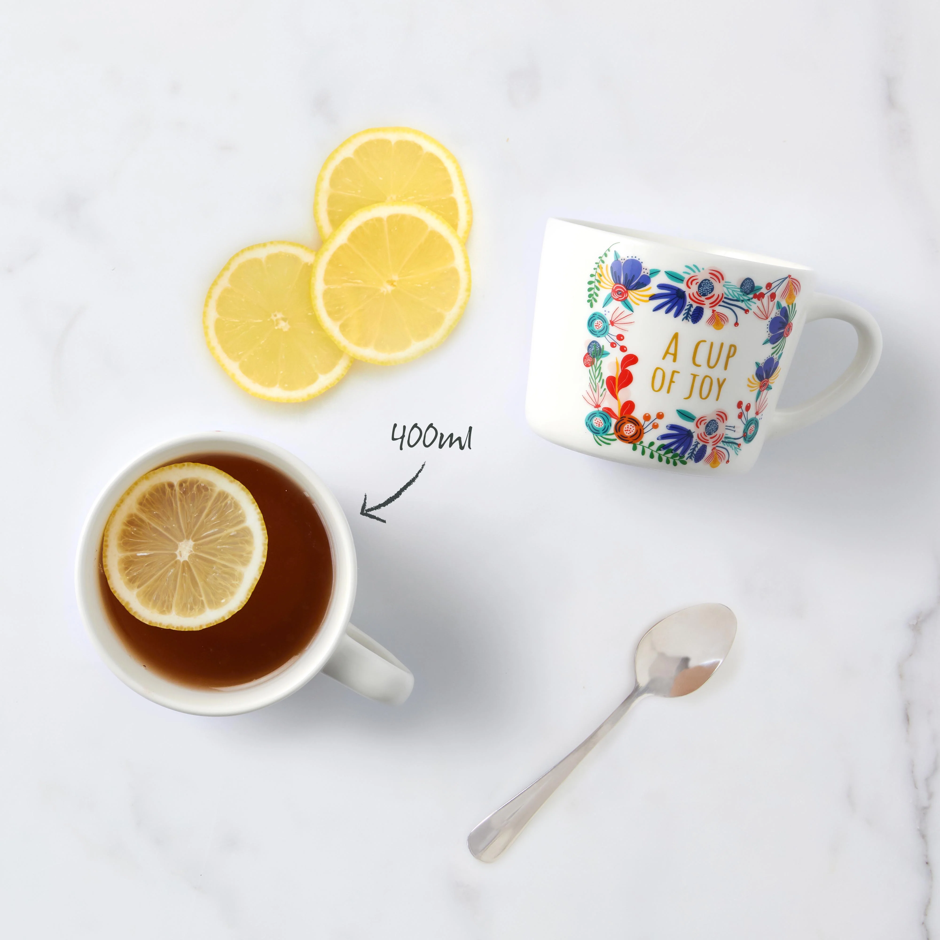 'A Cup Of Joy' Printed Mug 400ml - Image 4