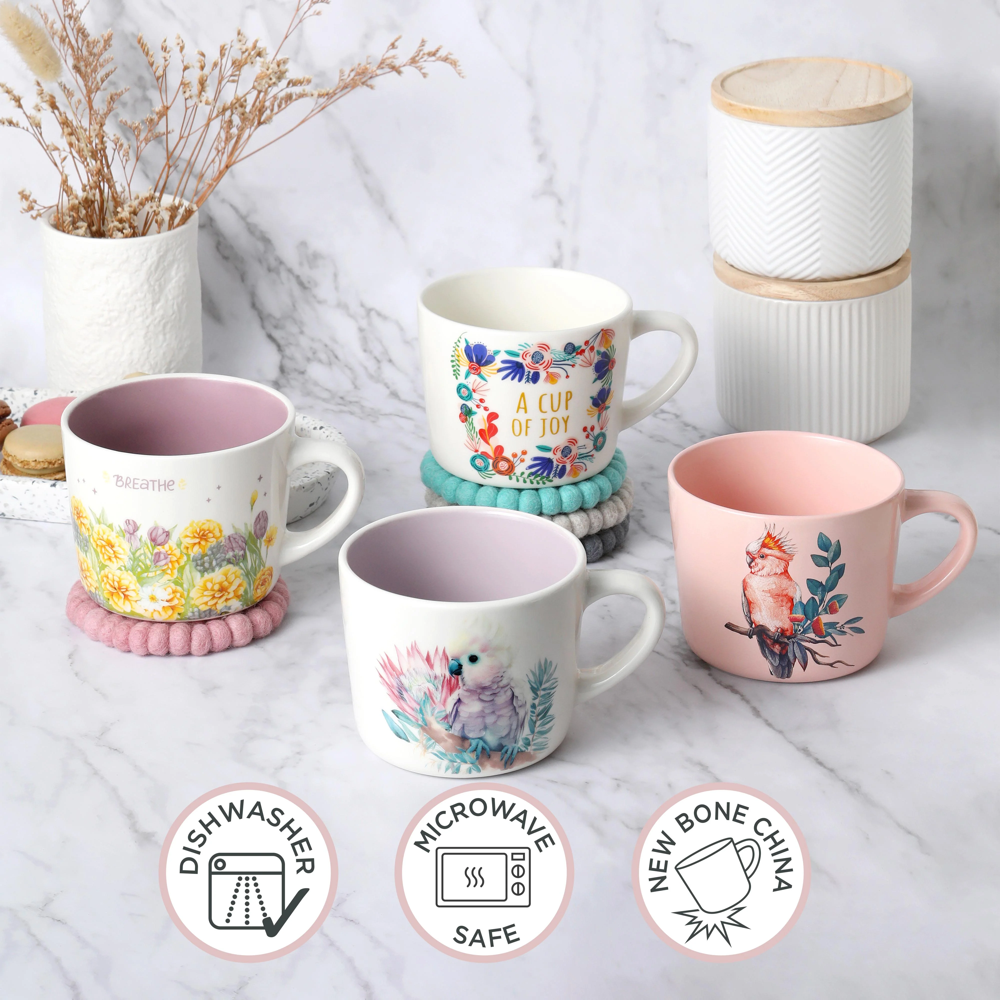 'A Cup Of Joy' Printed Mug 400ml - Image 5