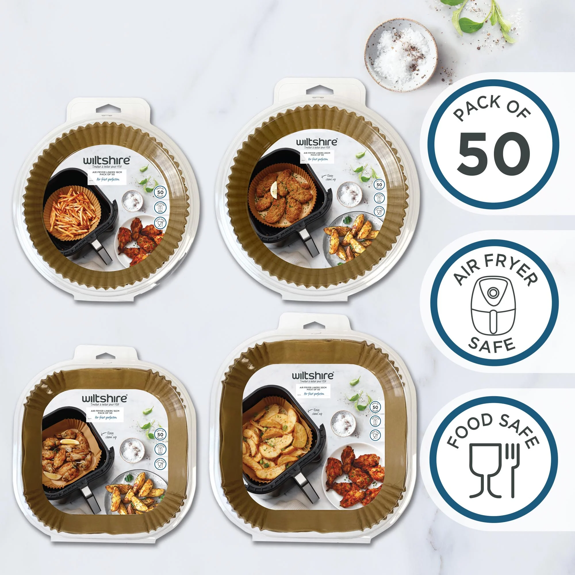 Air Fryer Liners 16cm Pack of 50 Round - Image 3