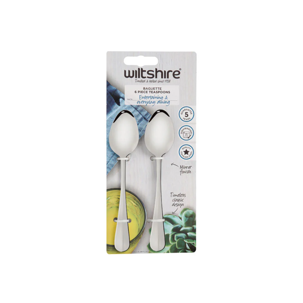 Baguette Teaspoon 6 Piece - Image 3