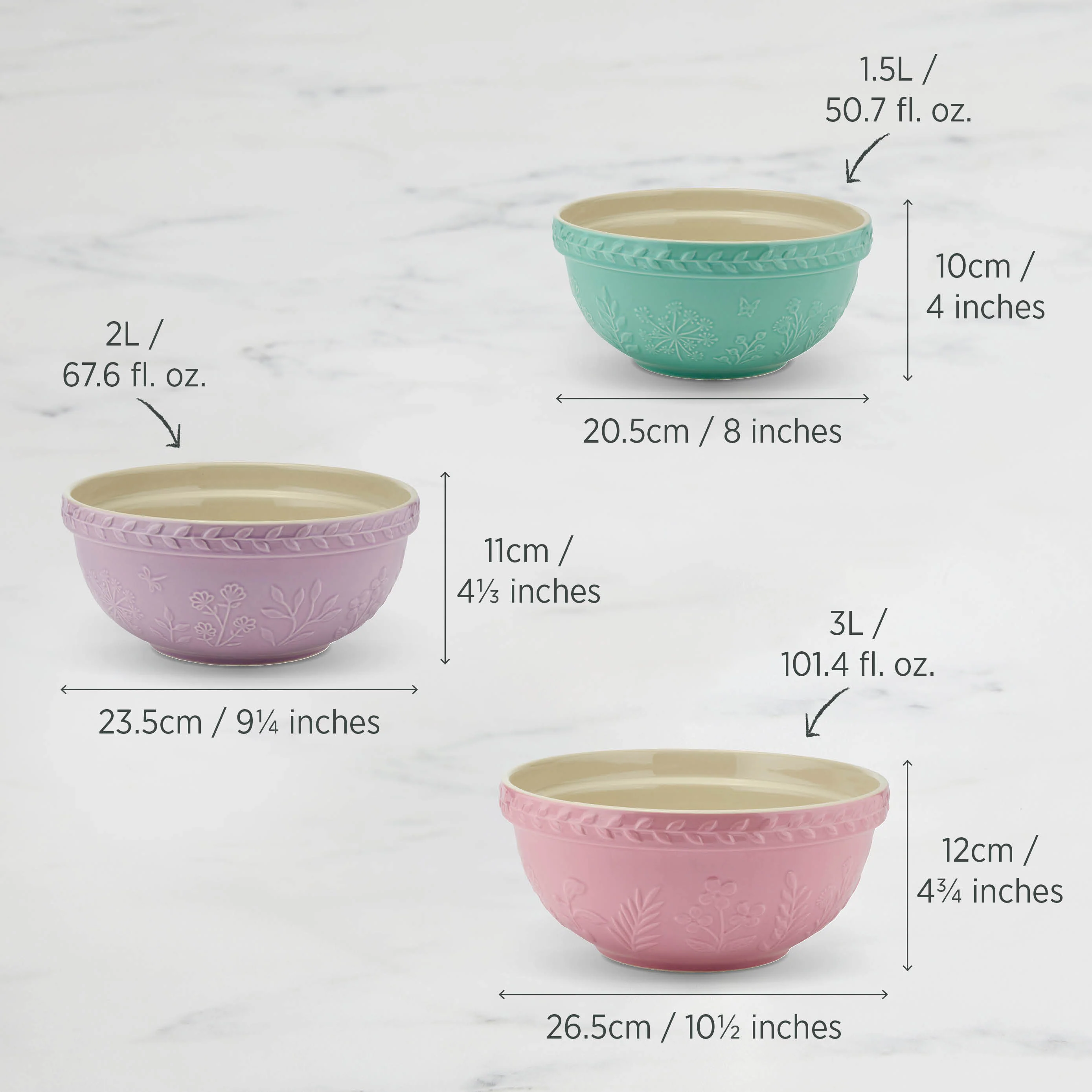 Baking Traditions Mixing Bowls 3pk - Image 3