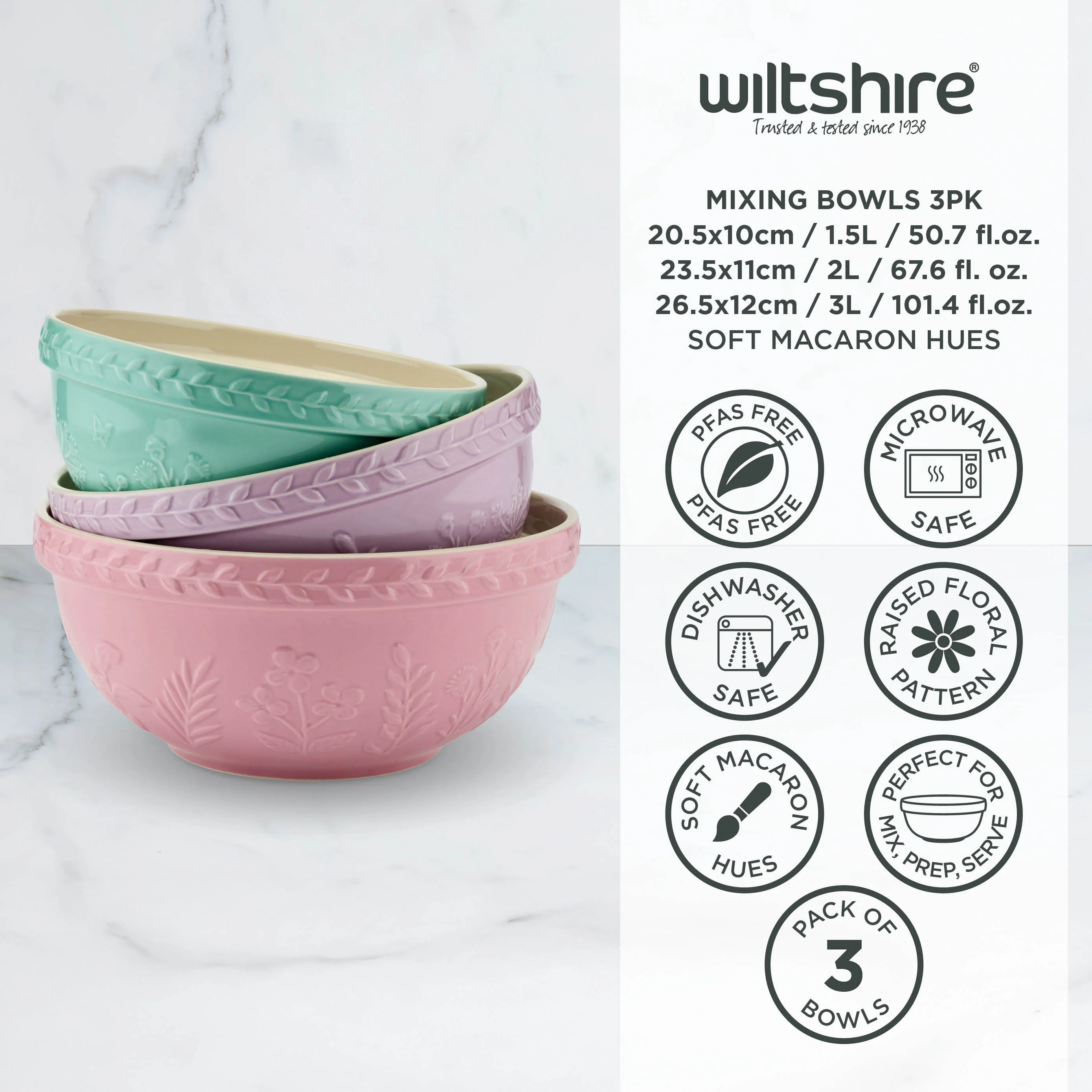 Baking Traditions Mixing Bowls 3pk - Image 4