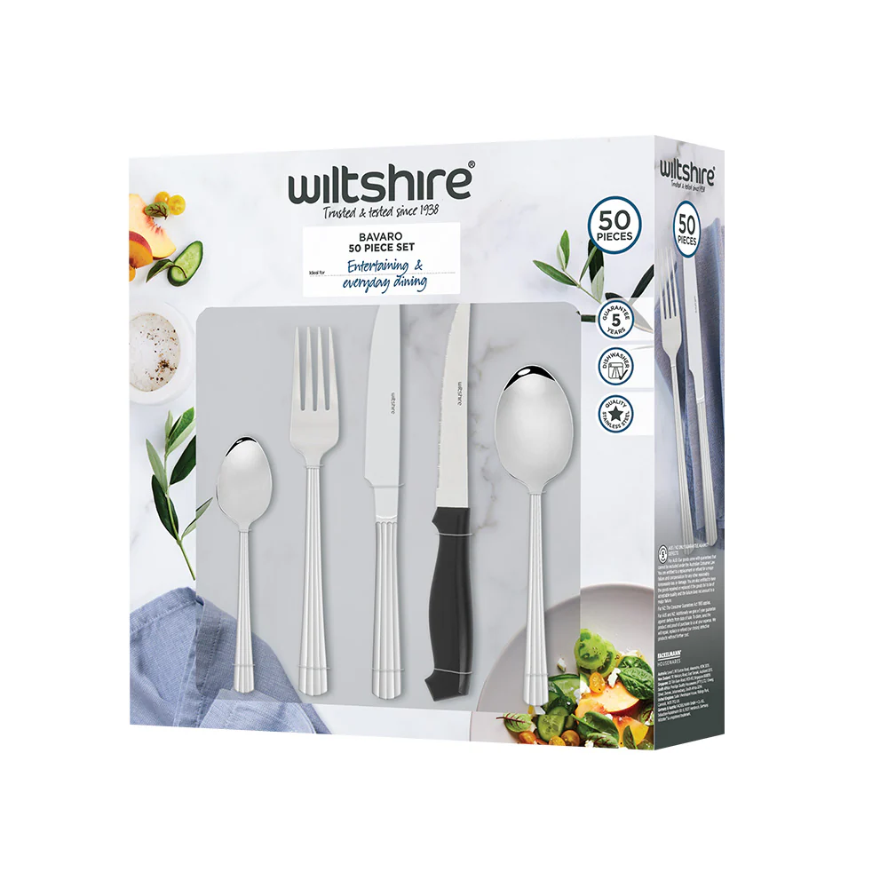 Bavaro Cutlery Set with Steak Knives 50 Piece - Image 3