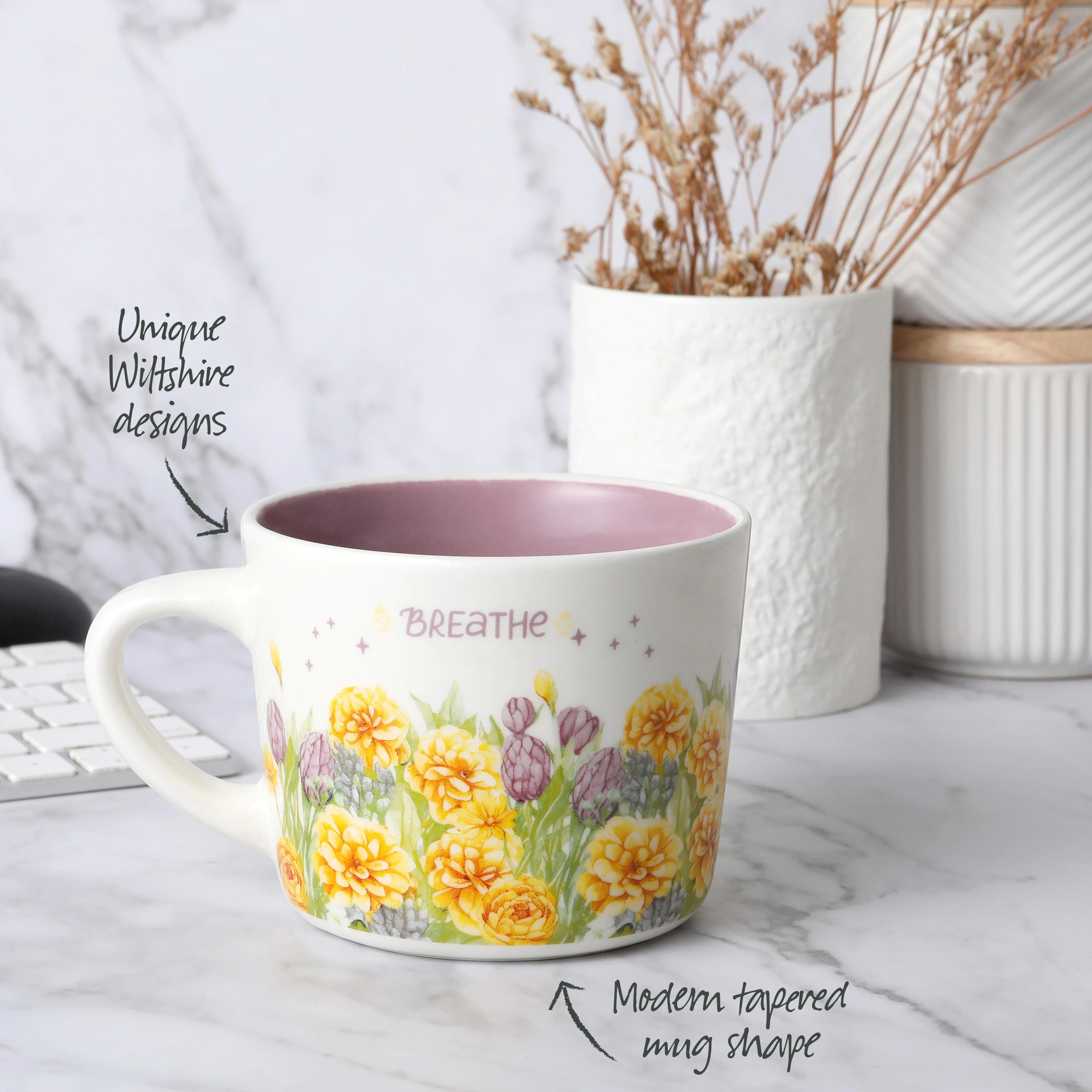 'Breathe' Printed Mug 400ml - Image 3