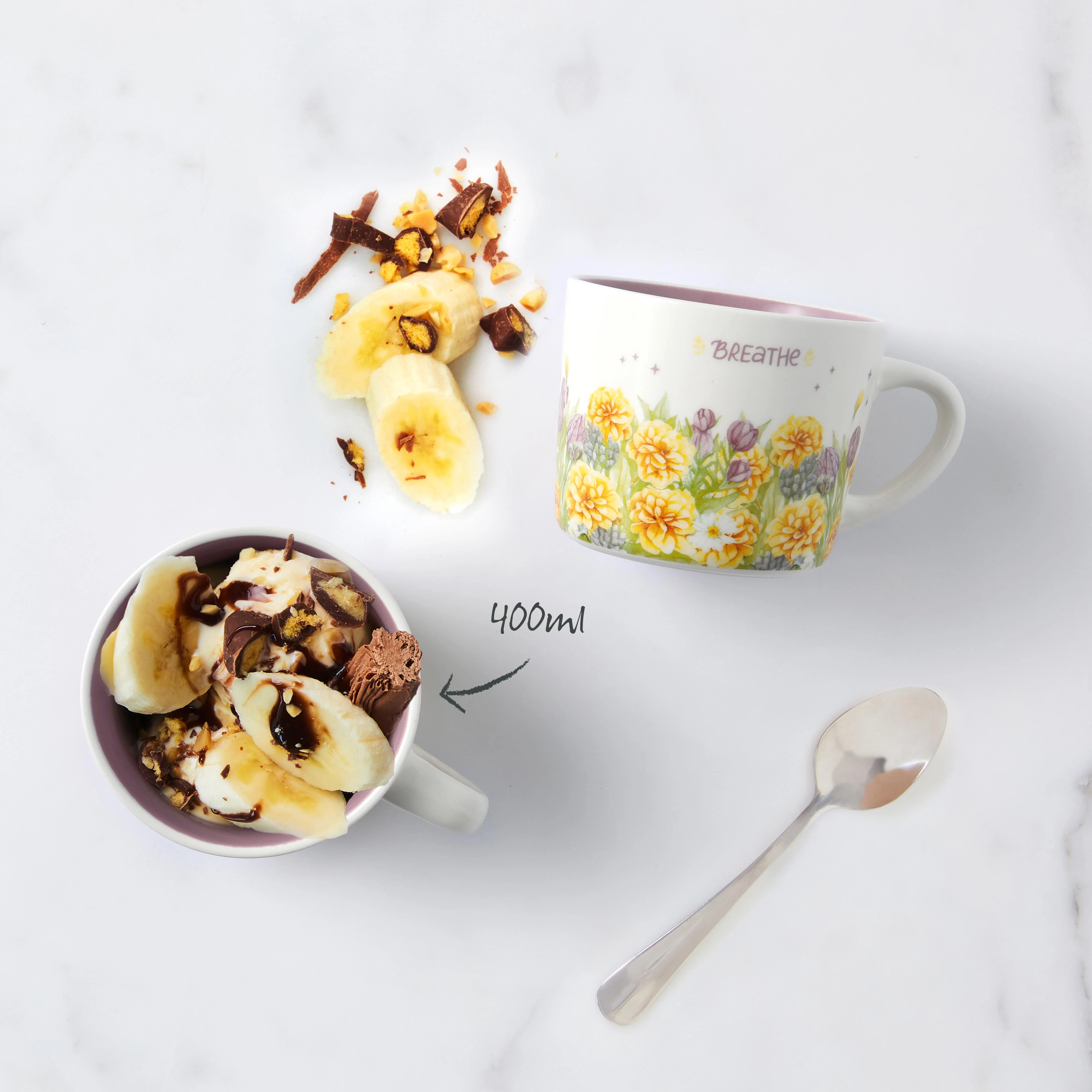 'Breathe' Printed Mug 400ml - Image 4