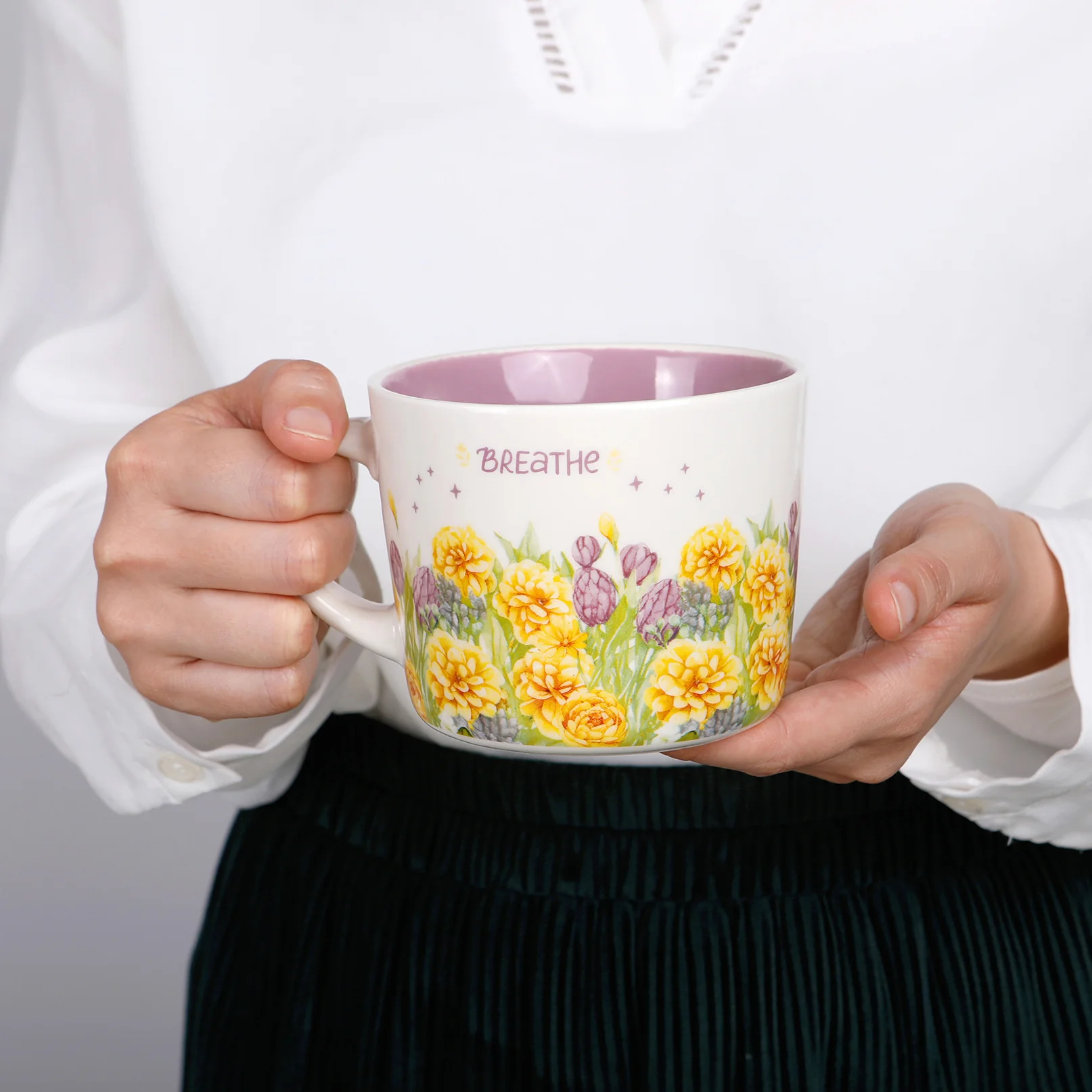 'Breathe' Printed Mug 400ml - Image 6