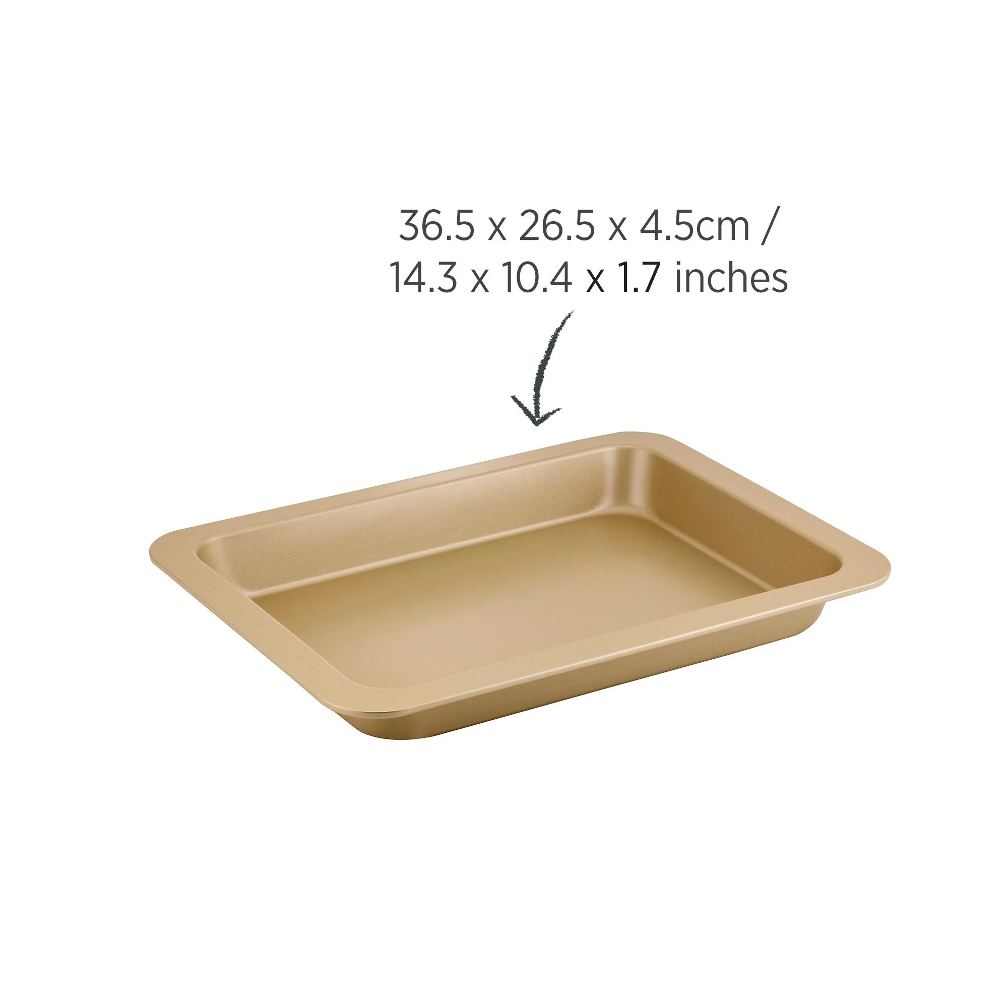 Champagne Gold Large Roast Pan 36.5 x 26.5cm - Image 4