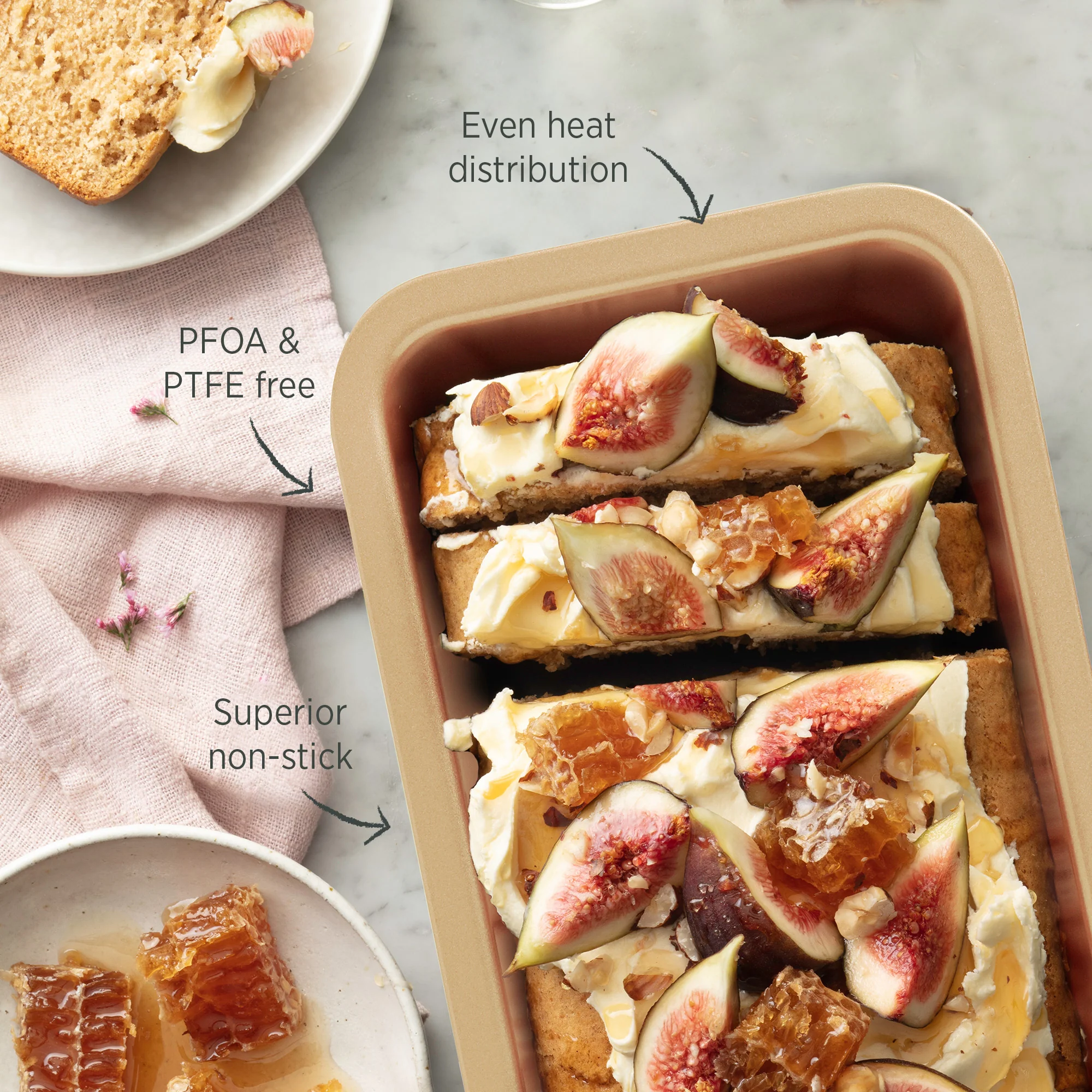 Champagne Gold Loaf Pan 24cm - Image 3