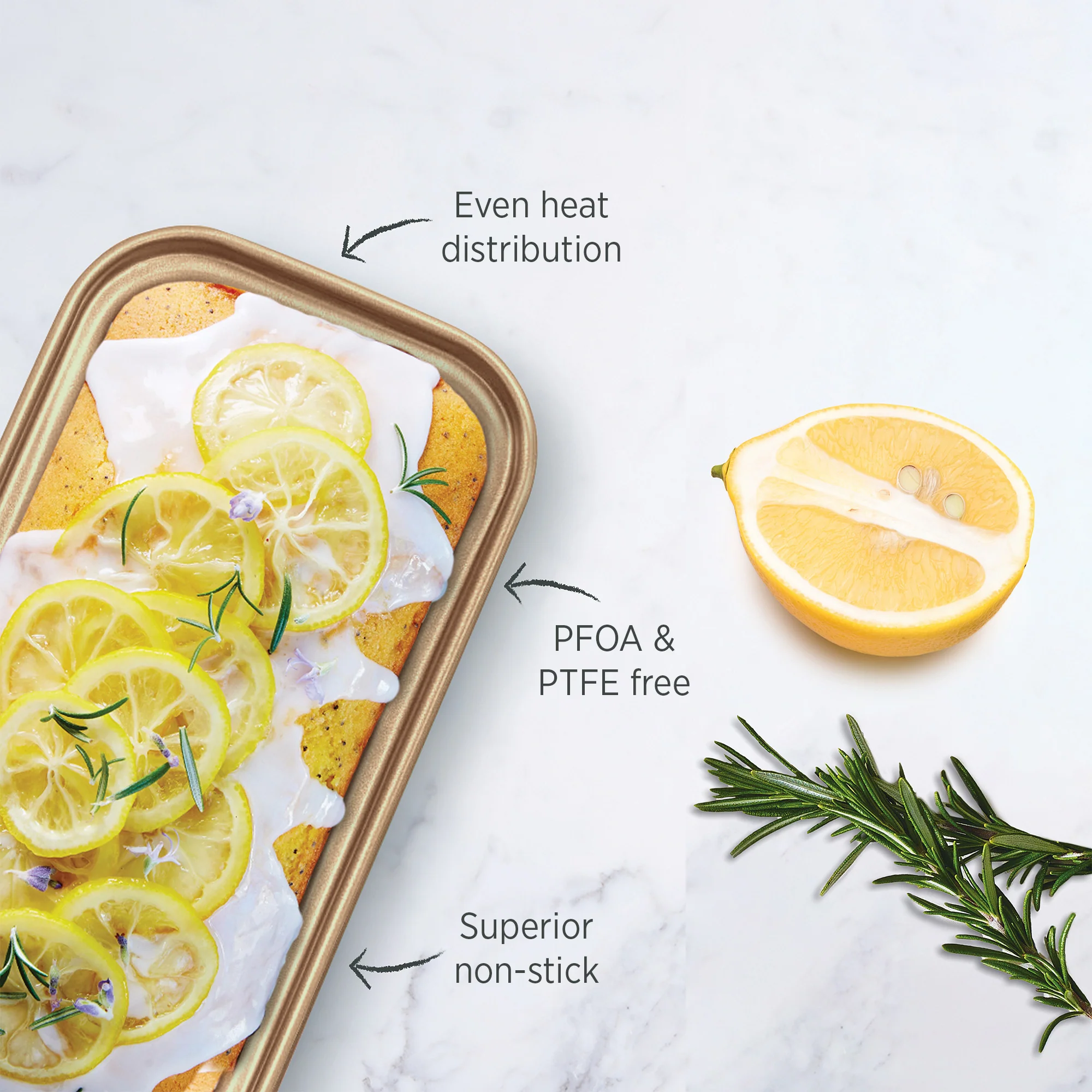 Champagne Gold Mini Loaf Pan 15.5cm - Airfryer or Oven - Image 3