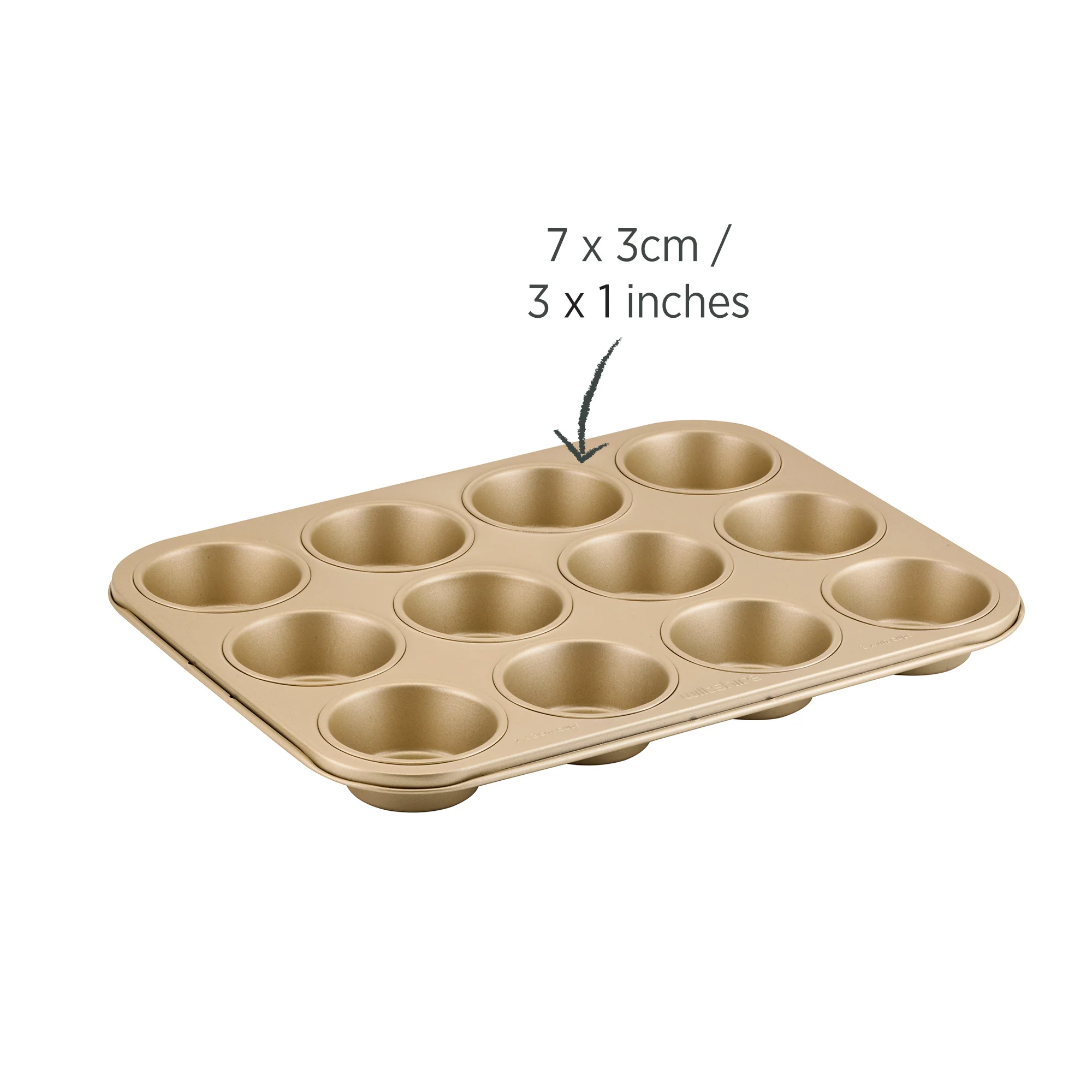 Champagne Gold Muffin Pan 12 Cup - Image 4