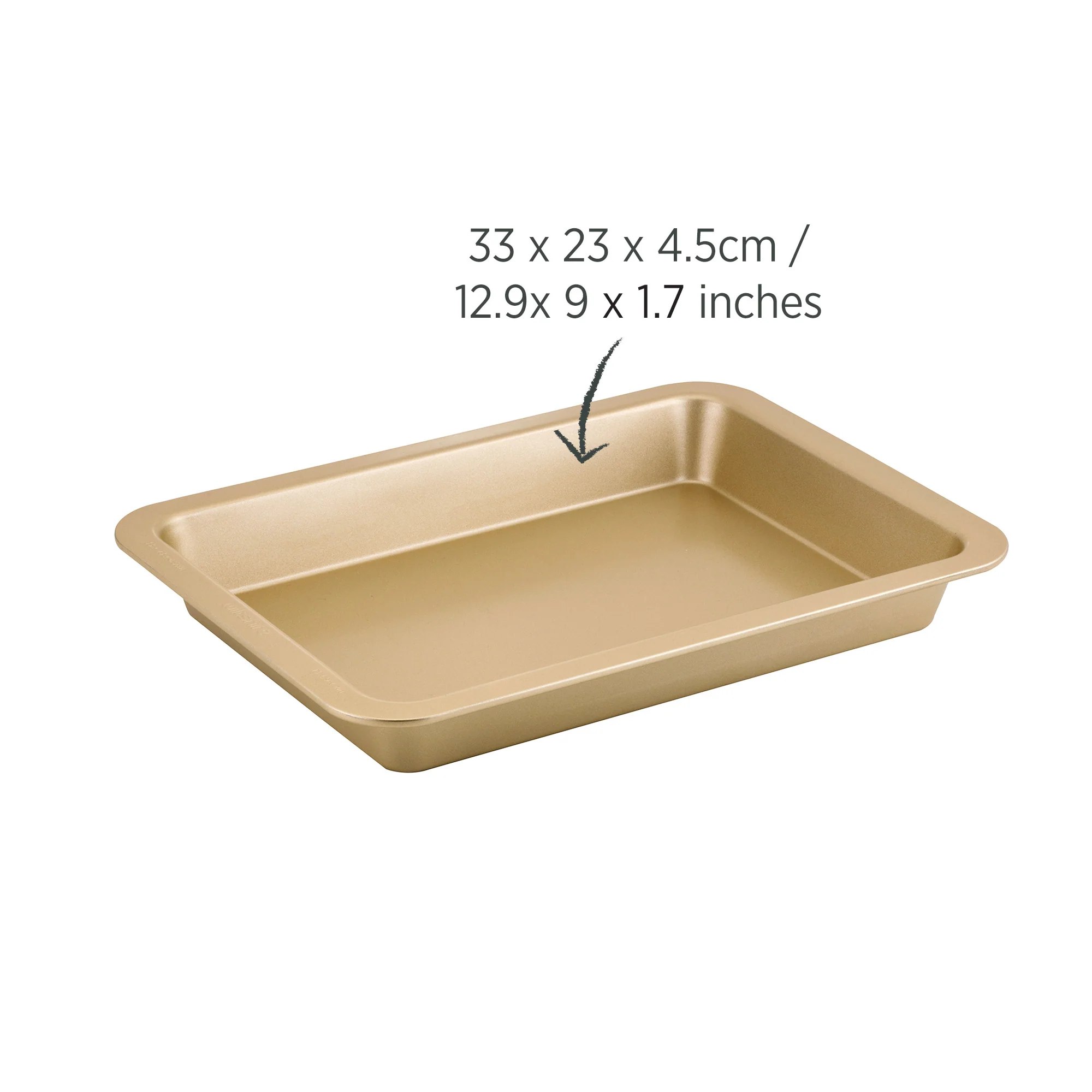 Champagne Gold Roast Pan 33.5 x 23cm - Image 4