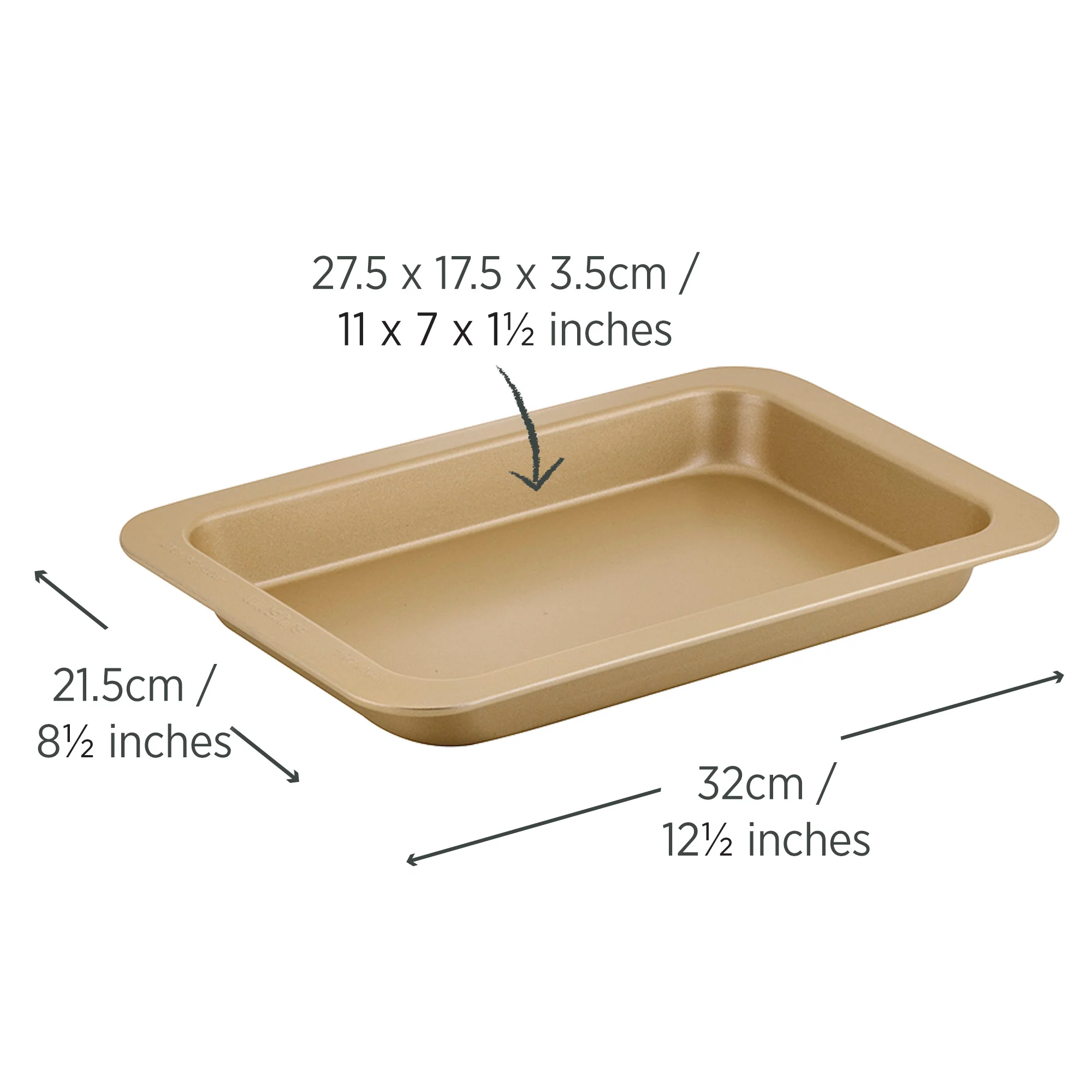 Champagne Gold Slice Pan 27.5cm - Image 4