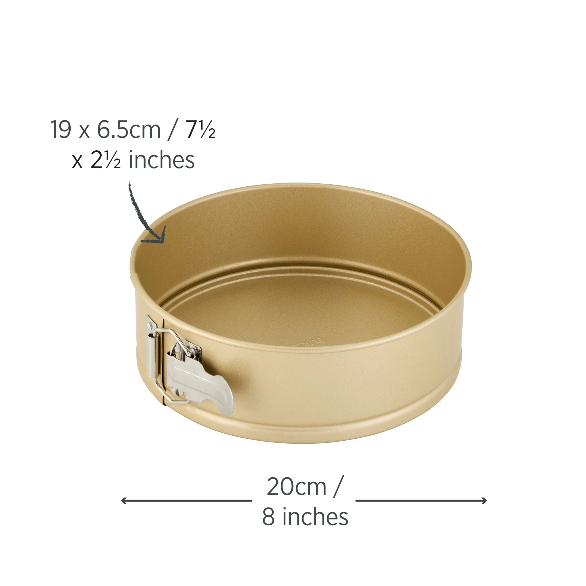 Champagne Gold Small Springform Pan 20 x 6.5cm - Image 4