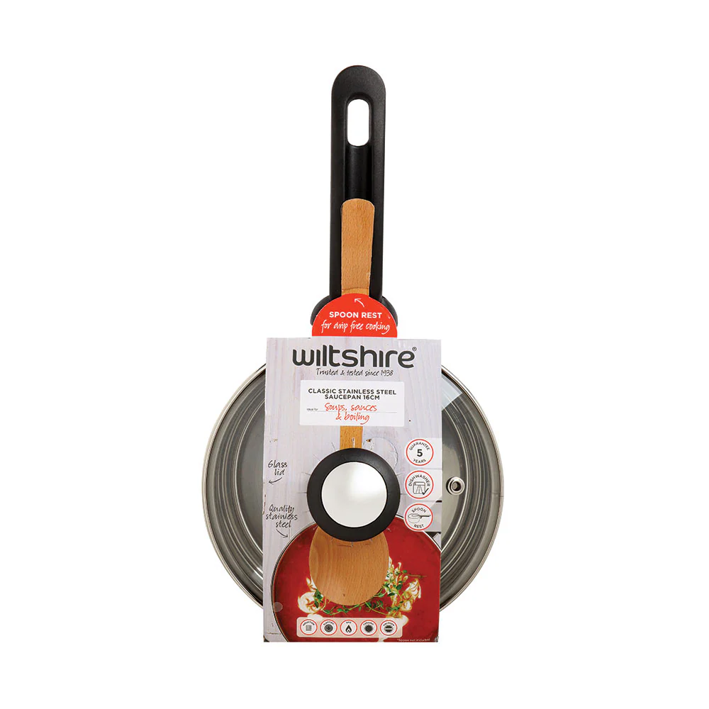 Classic Saucepan 16cm with Glass Lid - Image 3