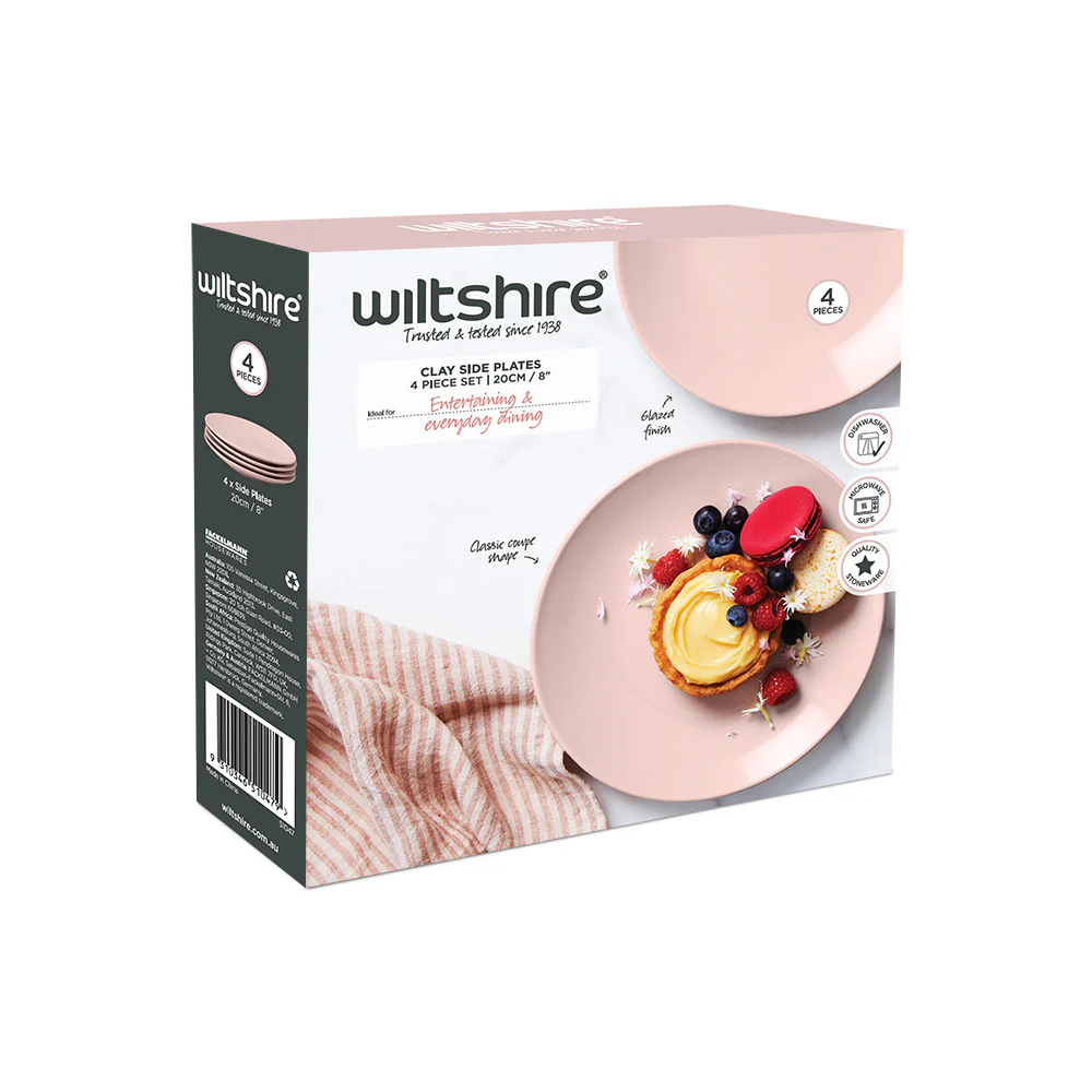 Clay Side Plates 4 Piece Set 20cm / 8" - Image 6