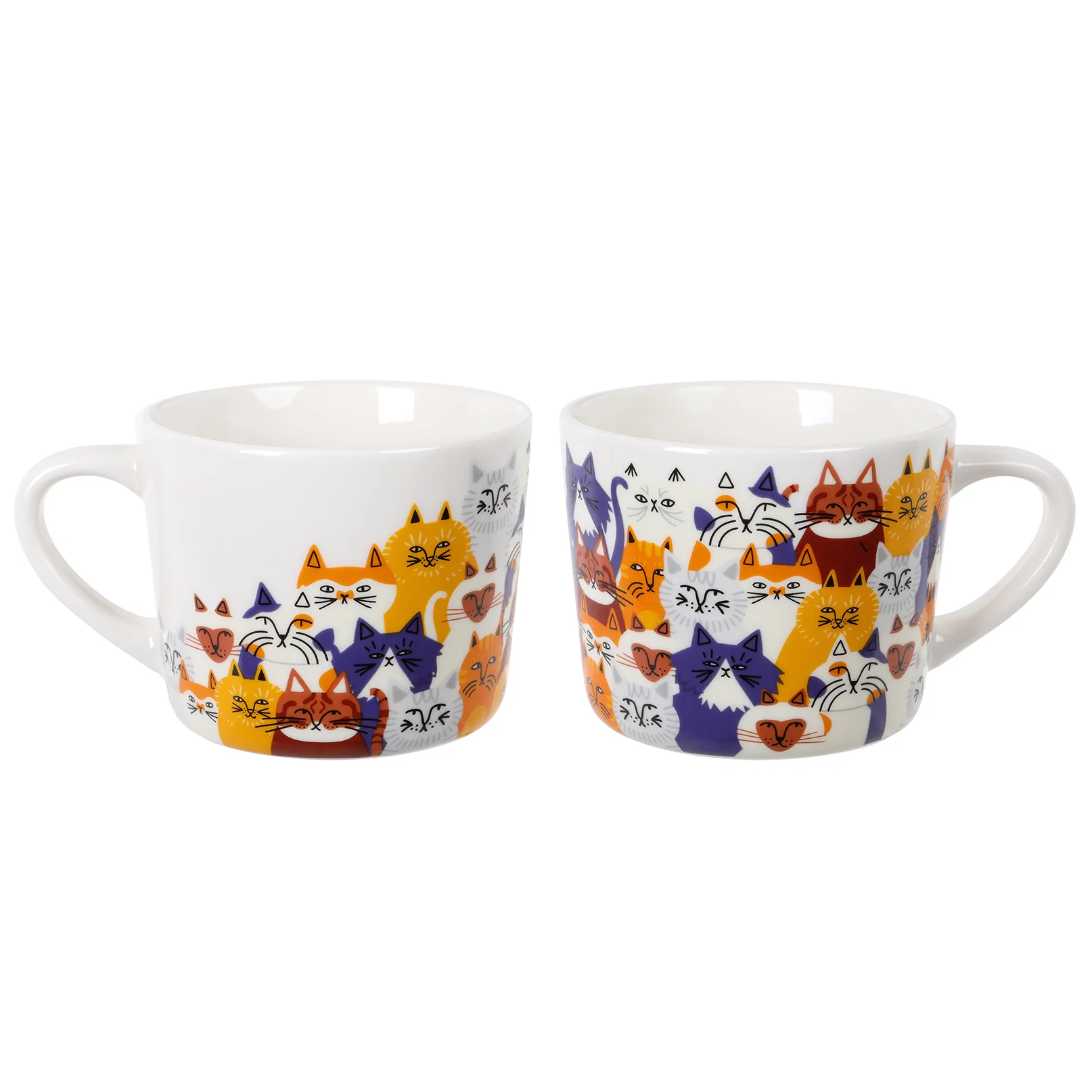 'Clowder Of Cats' Printed Mug 400ml - Image 6