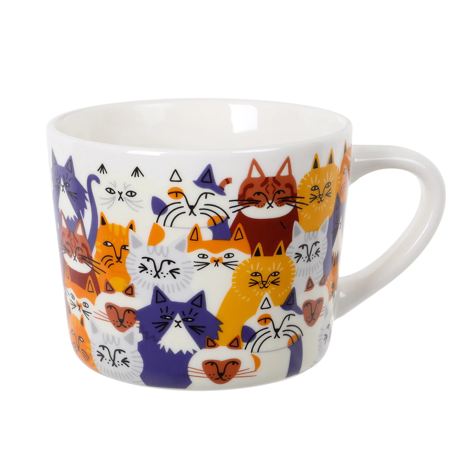 'Clowder Of Cats' Printed Mug 400ml - Image 7