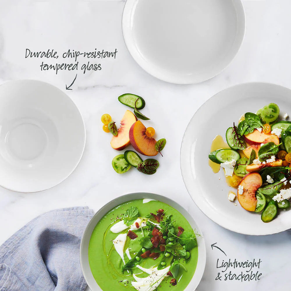 Diamond White 12 Piece Dinner Set - Image 4