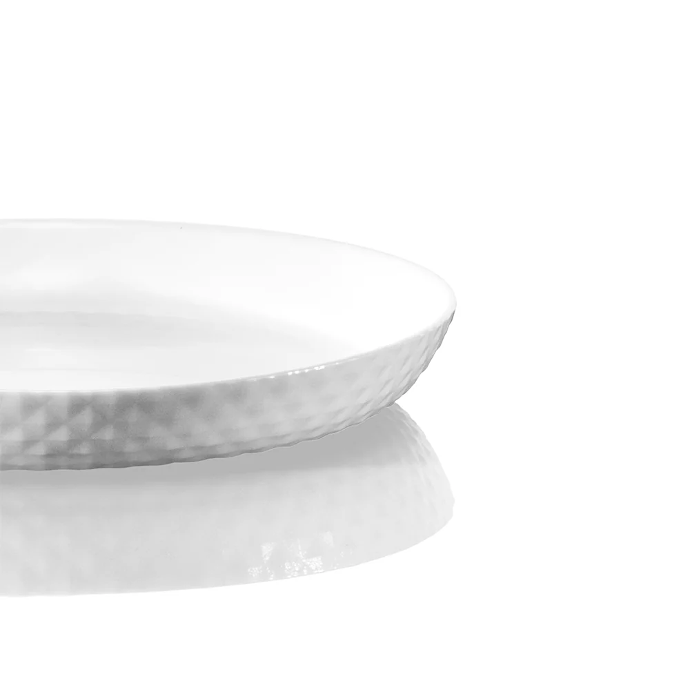 Diamond White Side Plate 19cm x 2.4cm - Image 7