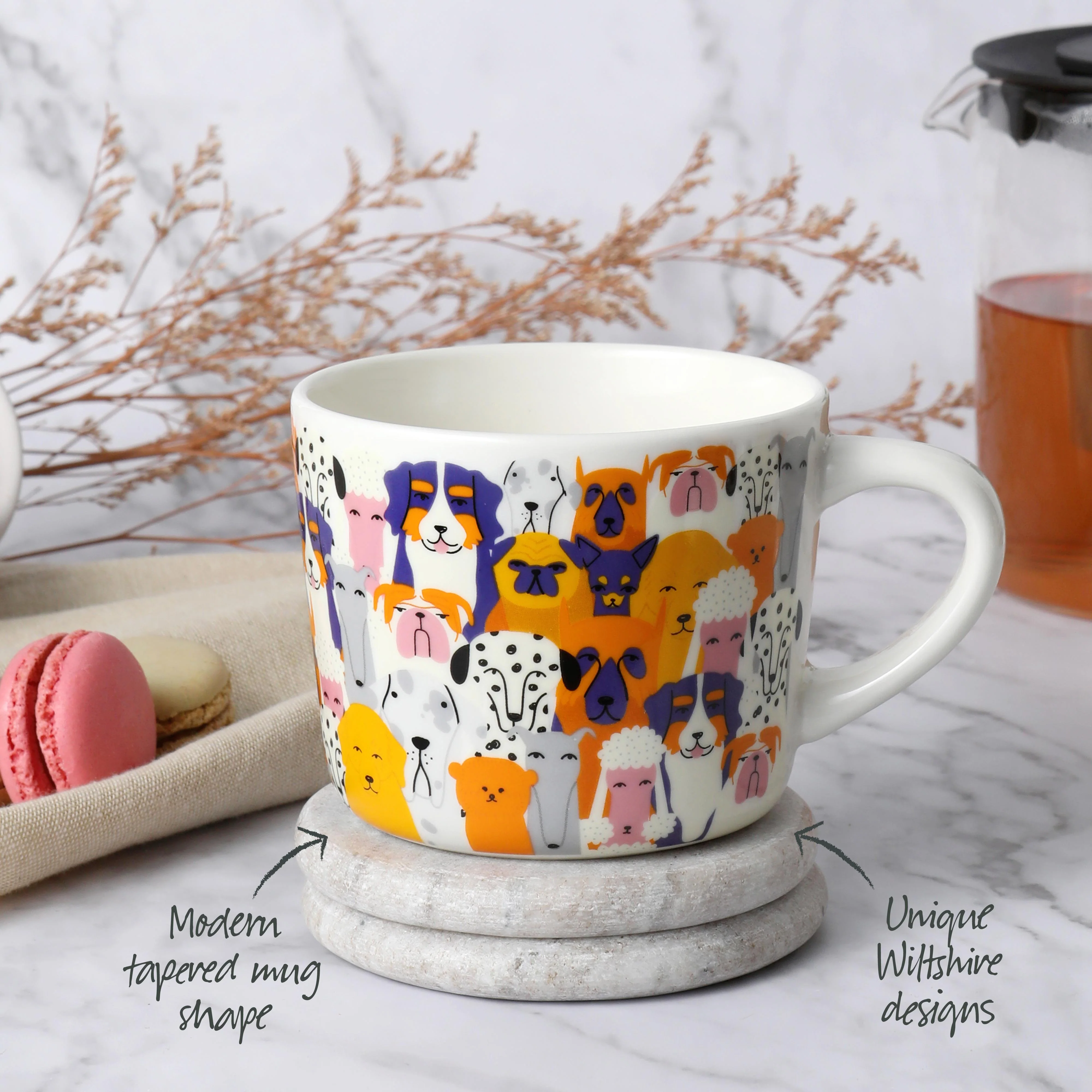 'Dog Pack' Printed Mug 400ml - Image 5