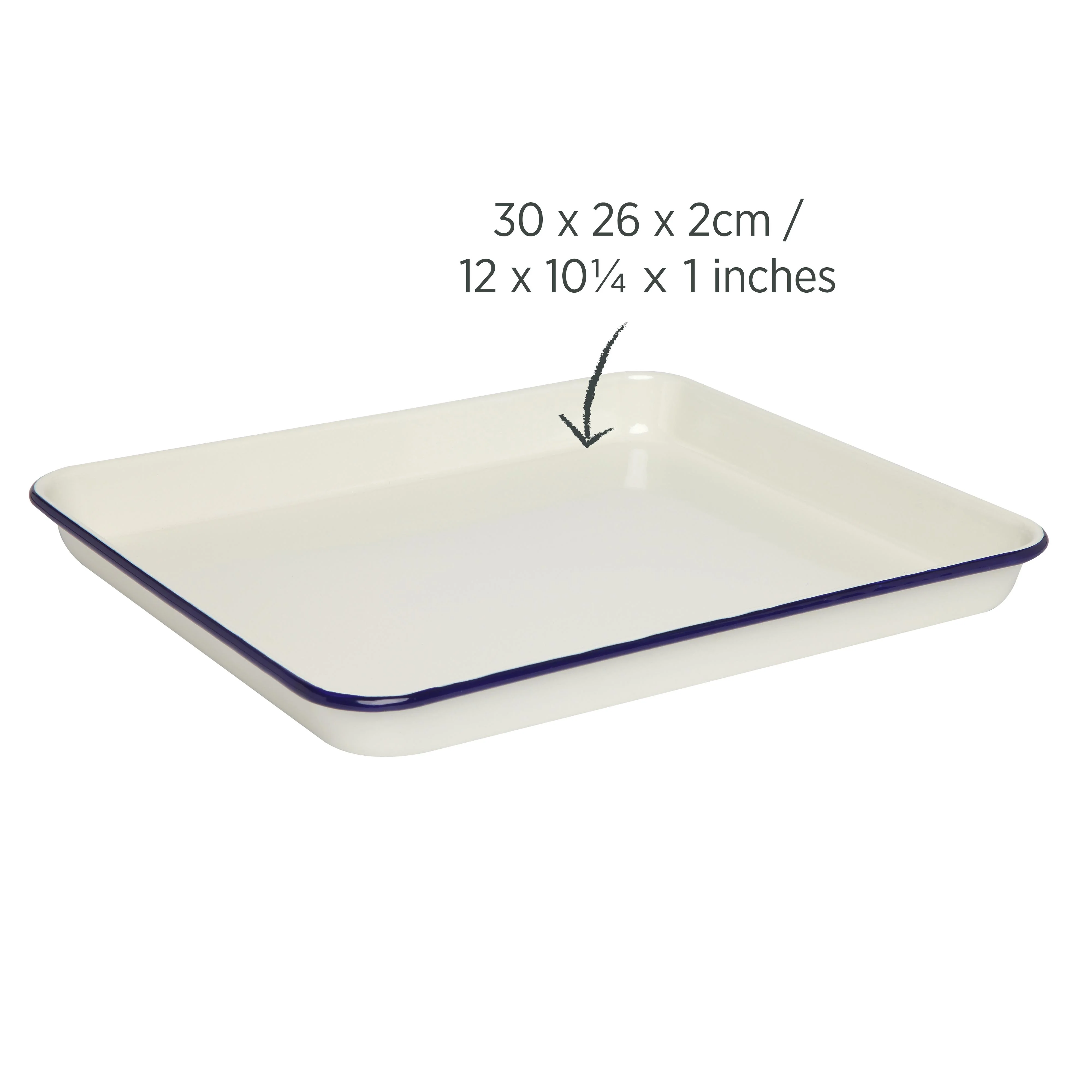 Enamel Bake Tray 1L - Image 6