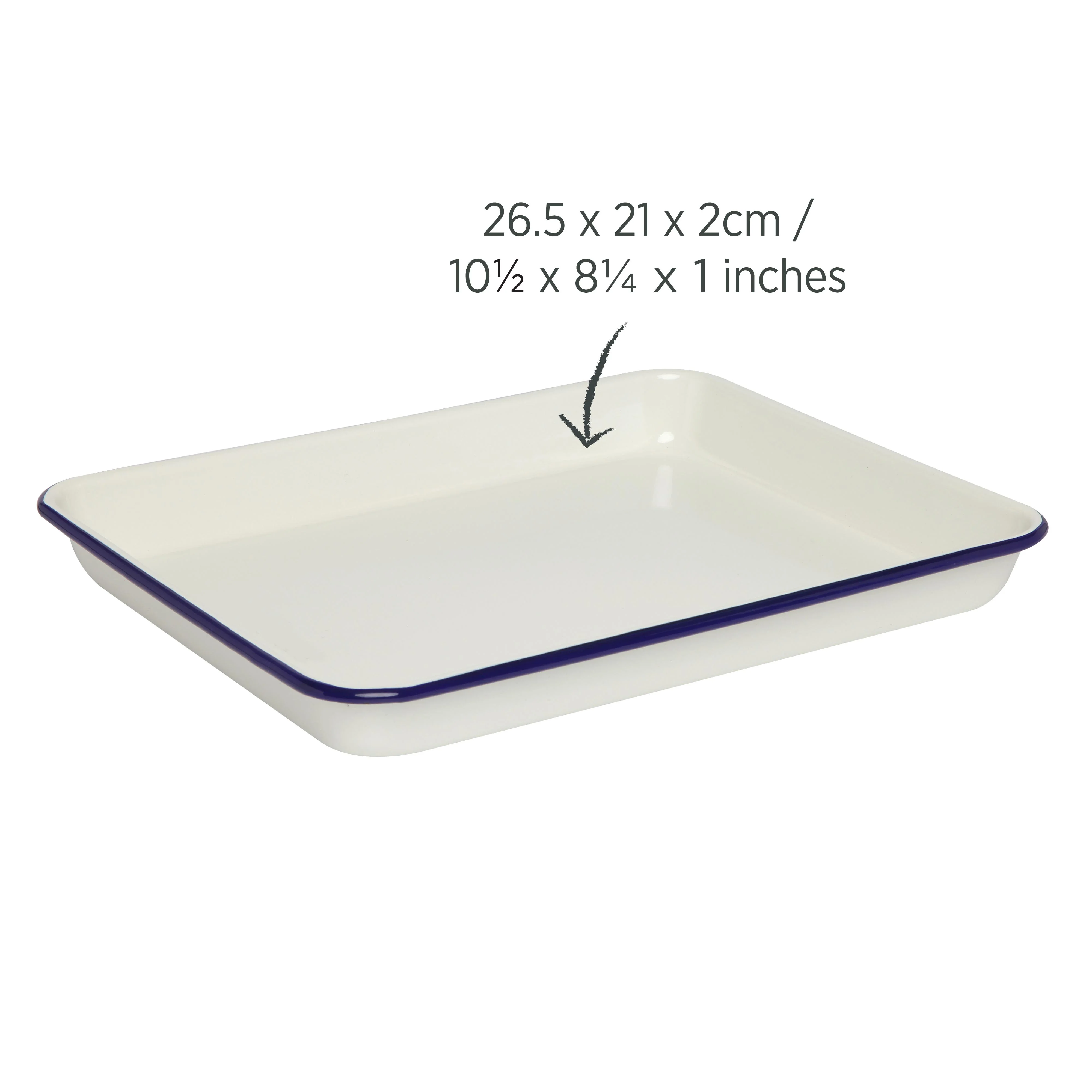 Enamel Bake Tray 800ml - Image 6
