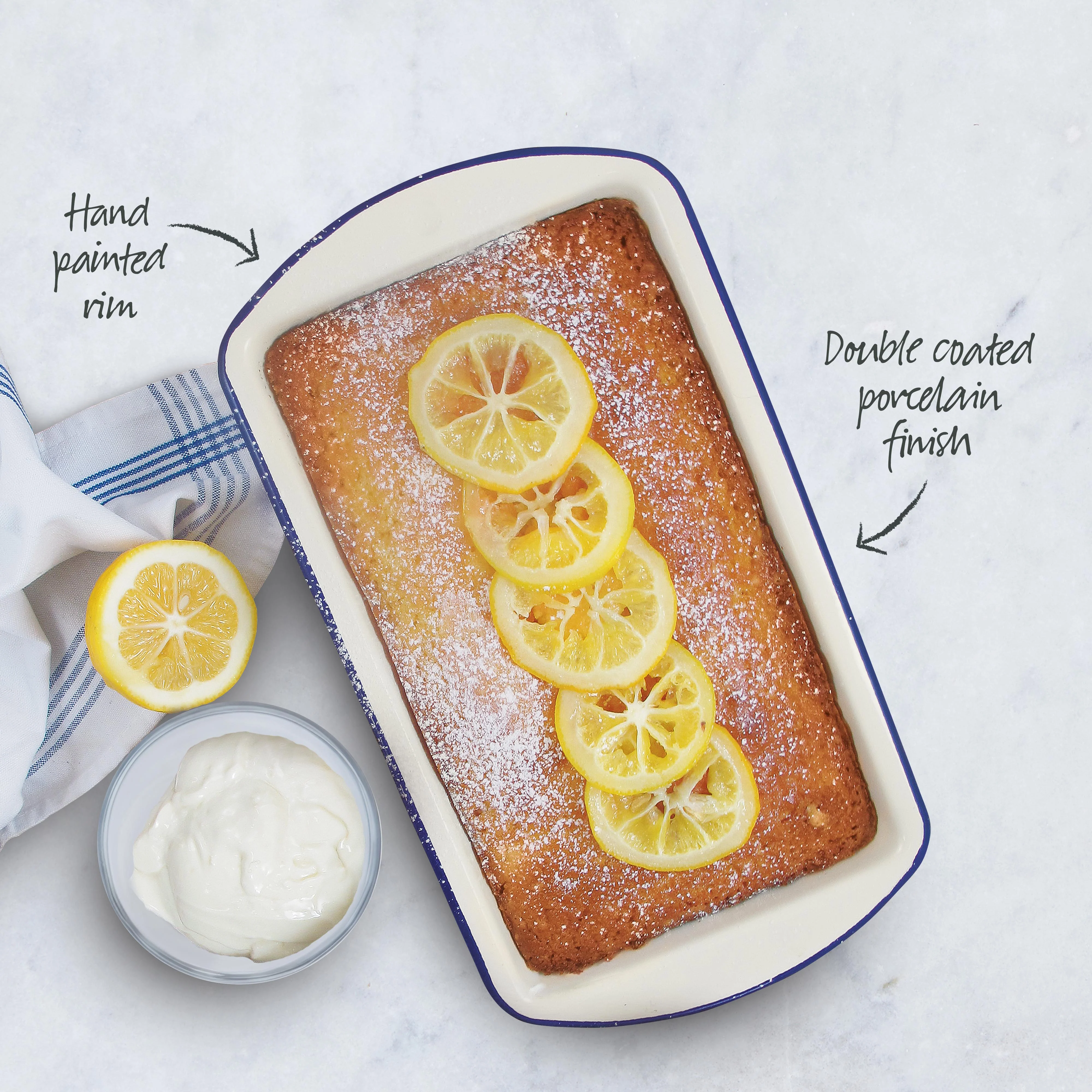 Enamel Loaf Pan 23cm - Image 4