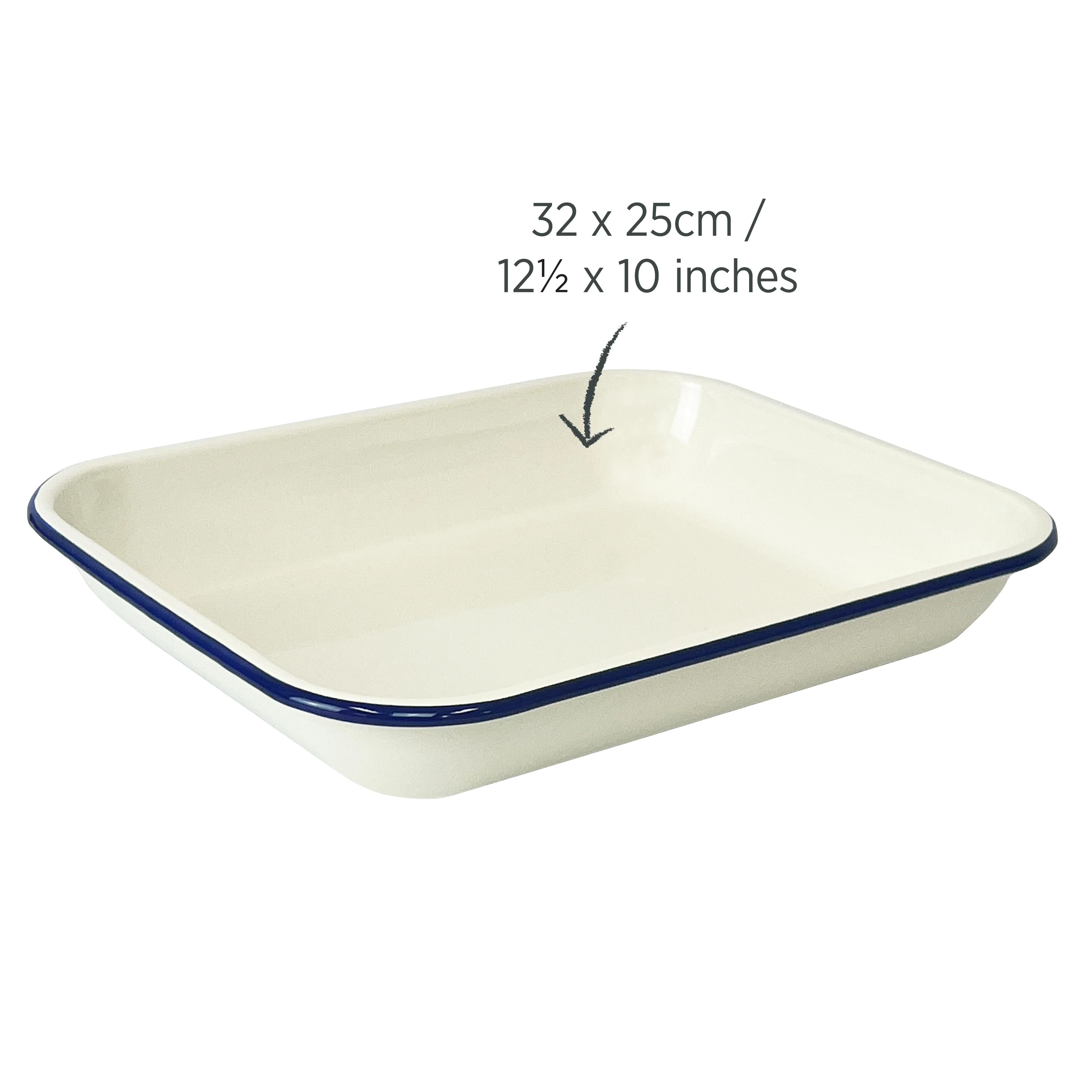 Enamel Oblong Baking Dish 2.5L - Image 5