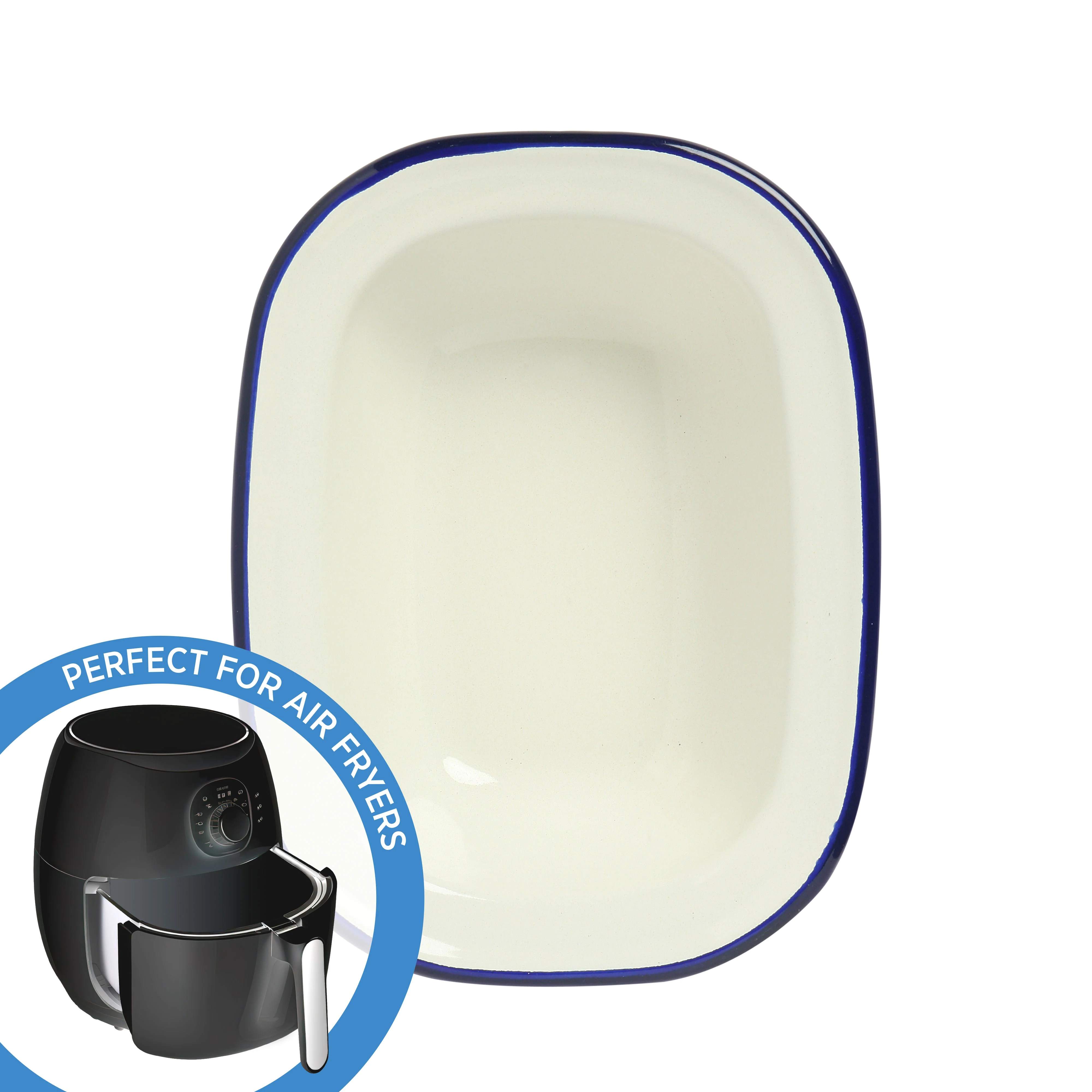 Enamel Oblong Pie Dish 200ml - Image 3