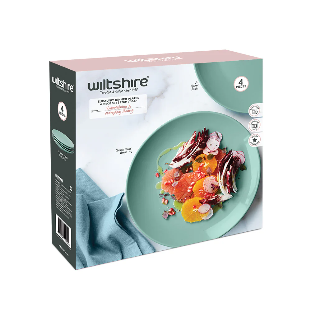 Eucalypt Dinner Plates 4 Piece Set 27cm / 10.6" - Image 6