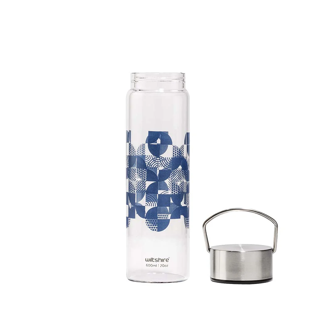 Glass Bottle 600ml/20oz Denim - Image 3