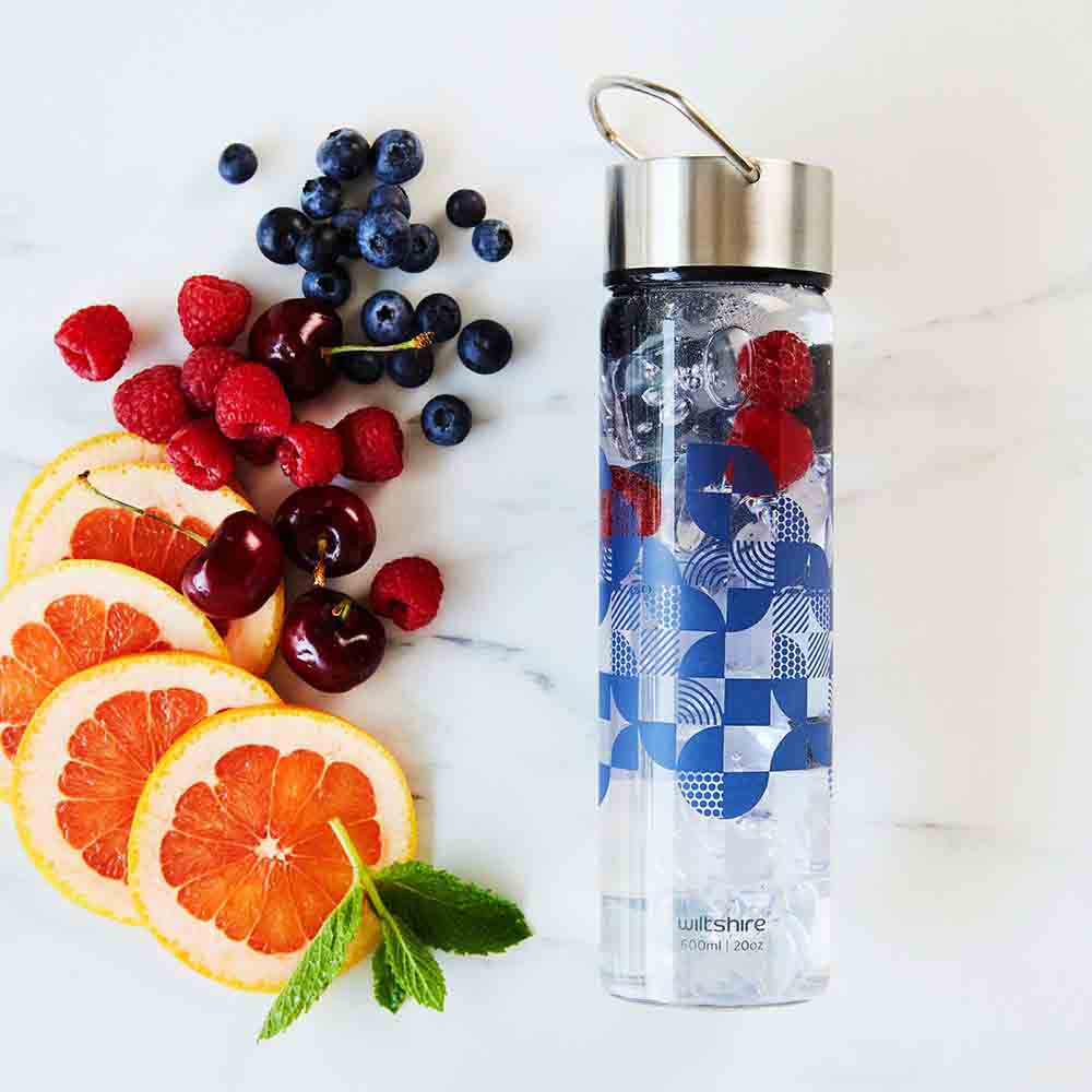 Glass Bottle 600ml/20oz Denim - Image 4