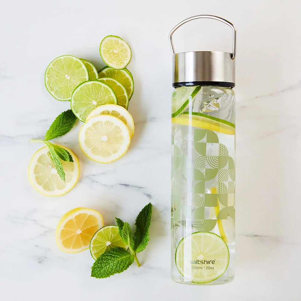 Glass Bottle 600ml/20oz Sage - Image 4