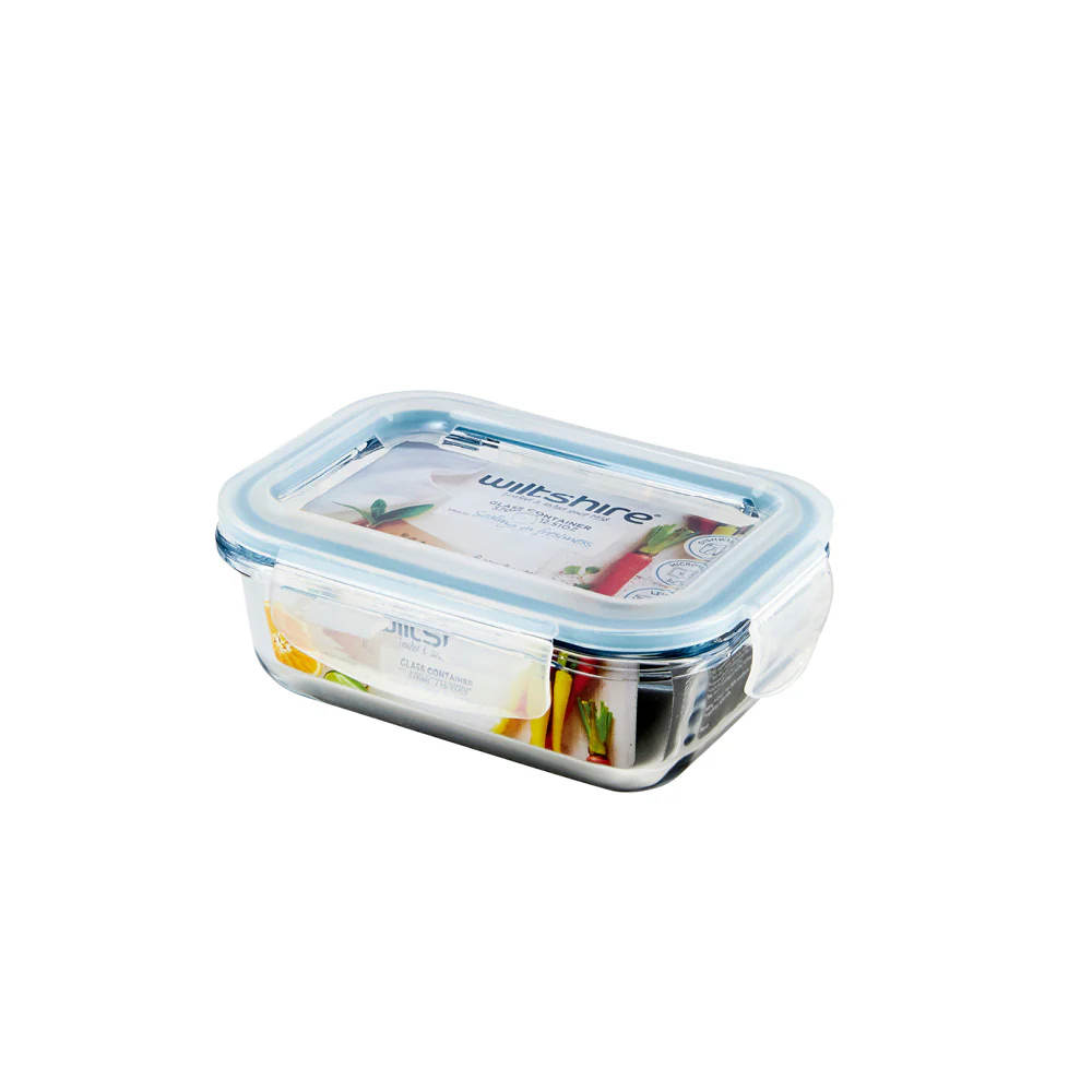 Glass Food Container Rectangle 370ml - Image 4