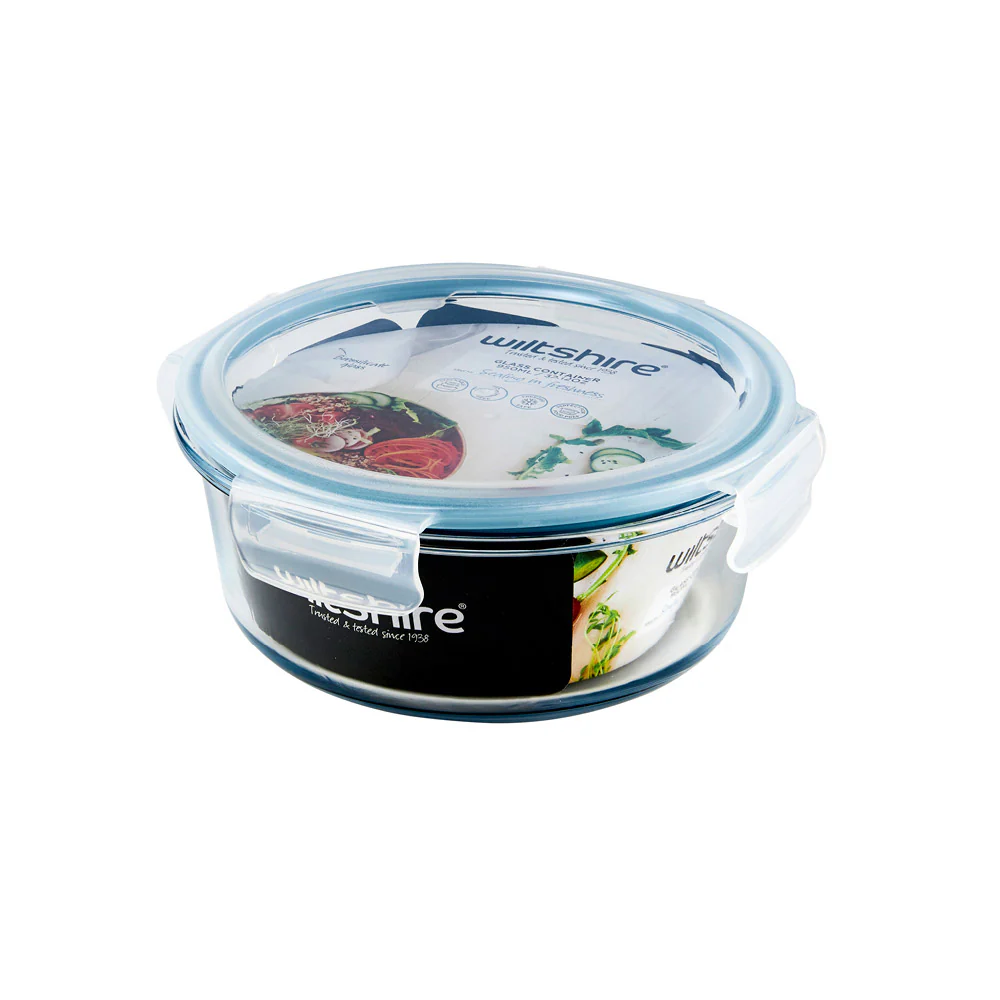 Glass Food Container Round 950ml - Image 6