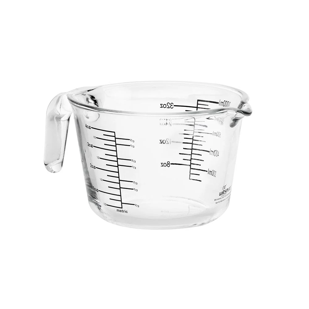 Glass Measuring Jug 1000ml / 4 cups - Image 3