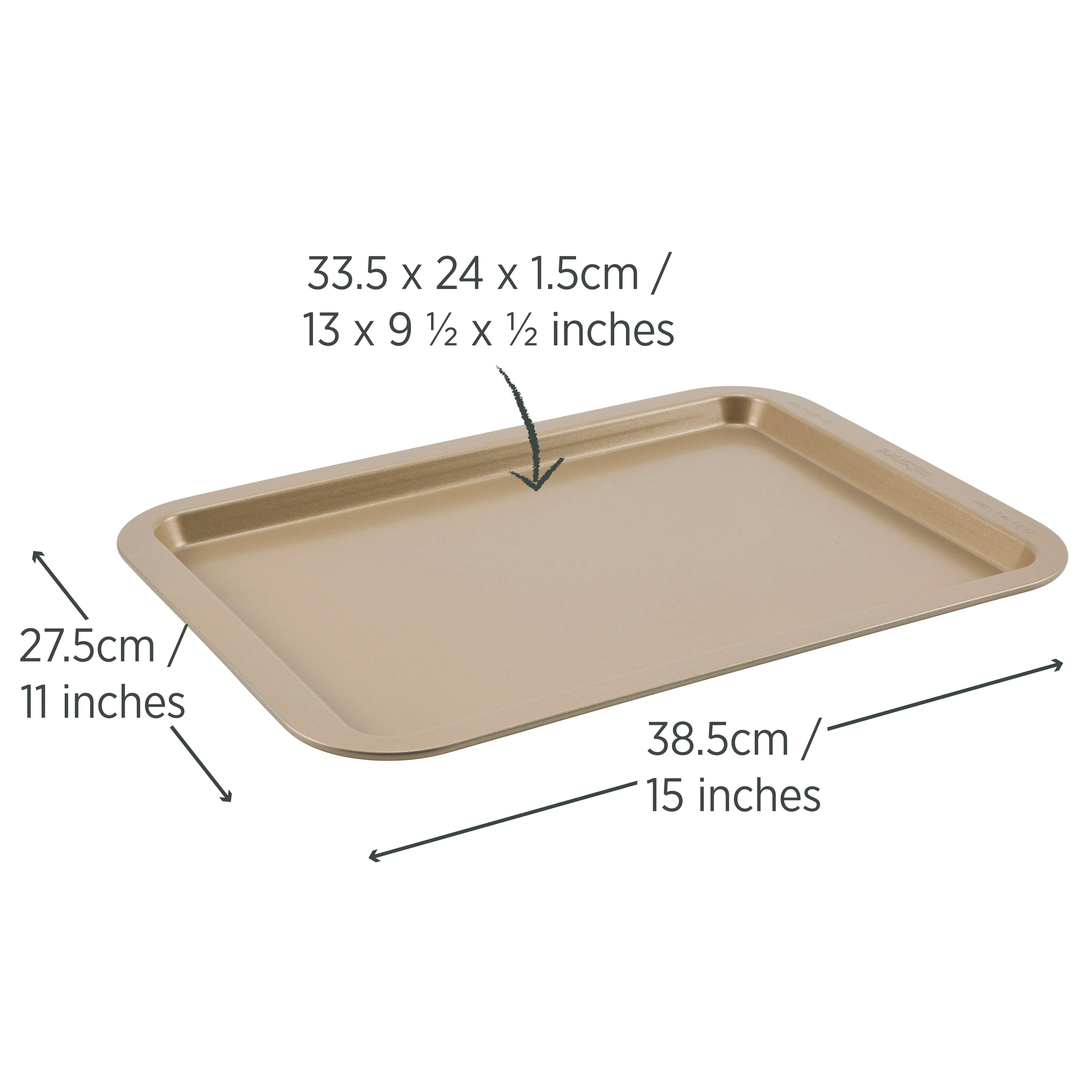 Champagne Gold Cookie Sheet 33.5cm - Image 4