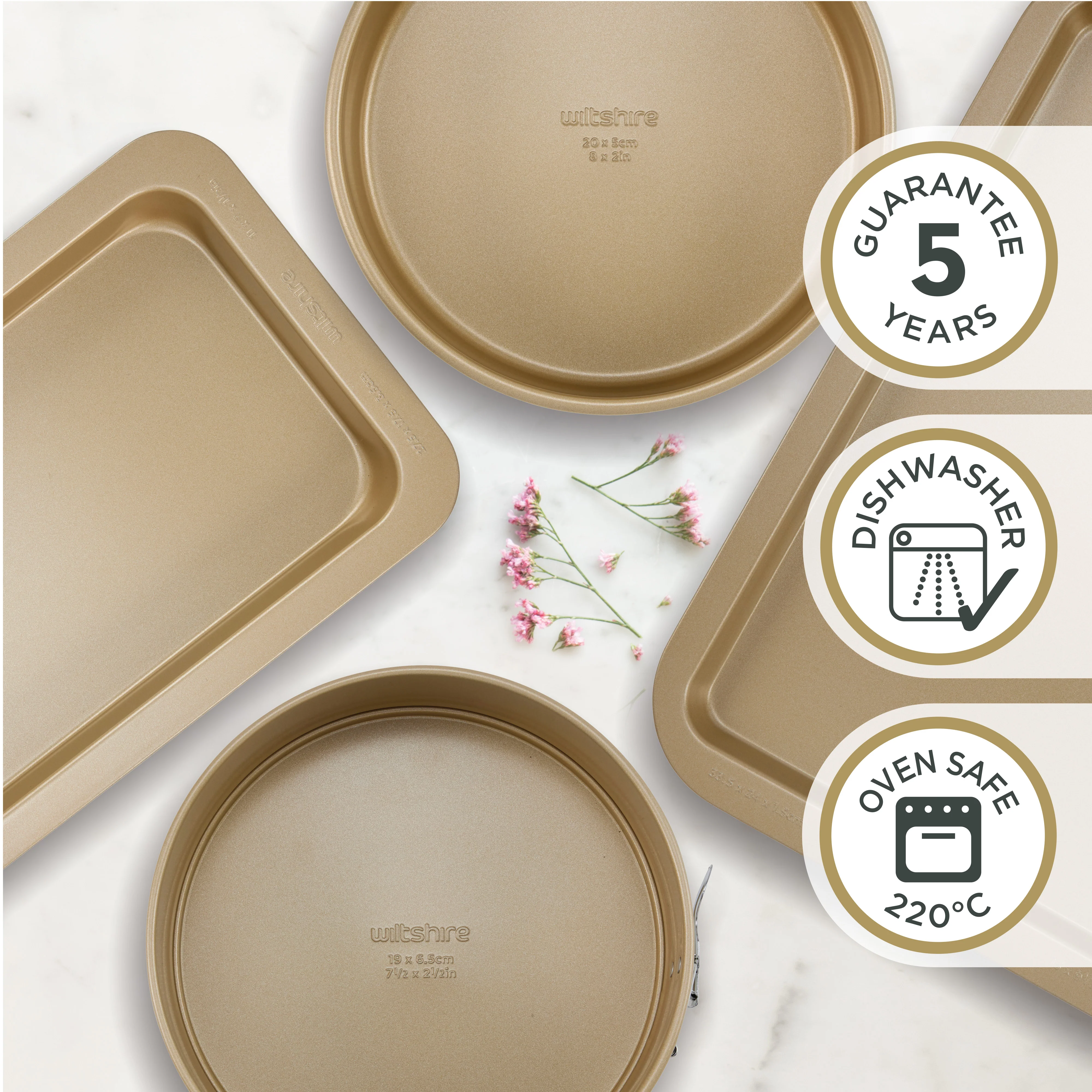 Champagne Gold Cookie Sheet 33.5cm - Image 5