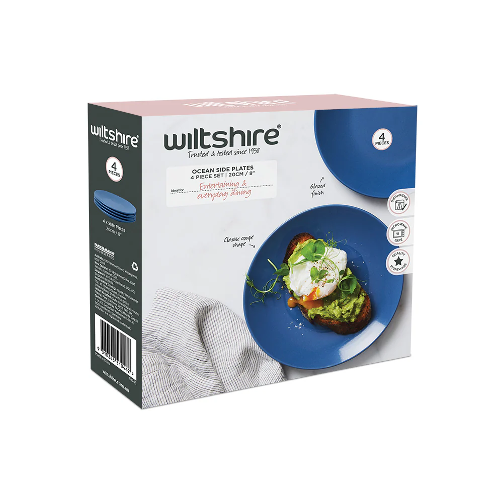 Ocean Side Plates 4 Piece Set 20cm / 8" - Image 6
