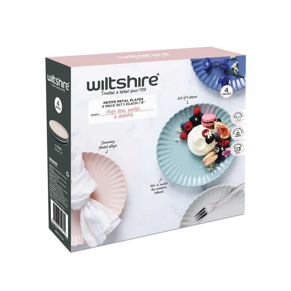 Petite Petal Plates 4 Piece Set 20.5cm / 8" - Image 9