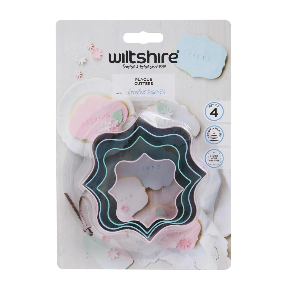 Plaque Cookie Cutters Set of 4 - Image 2