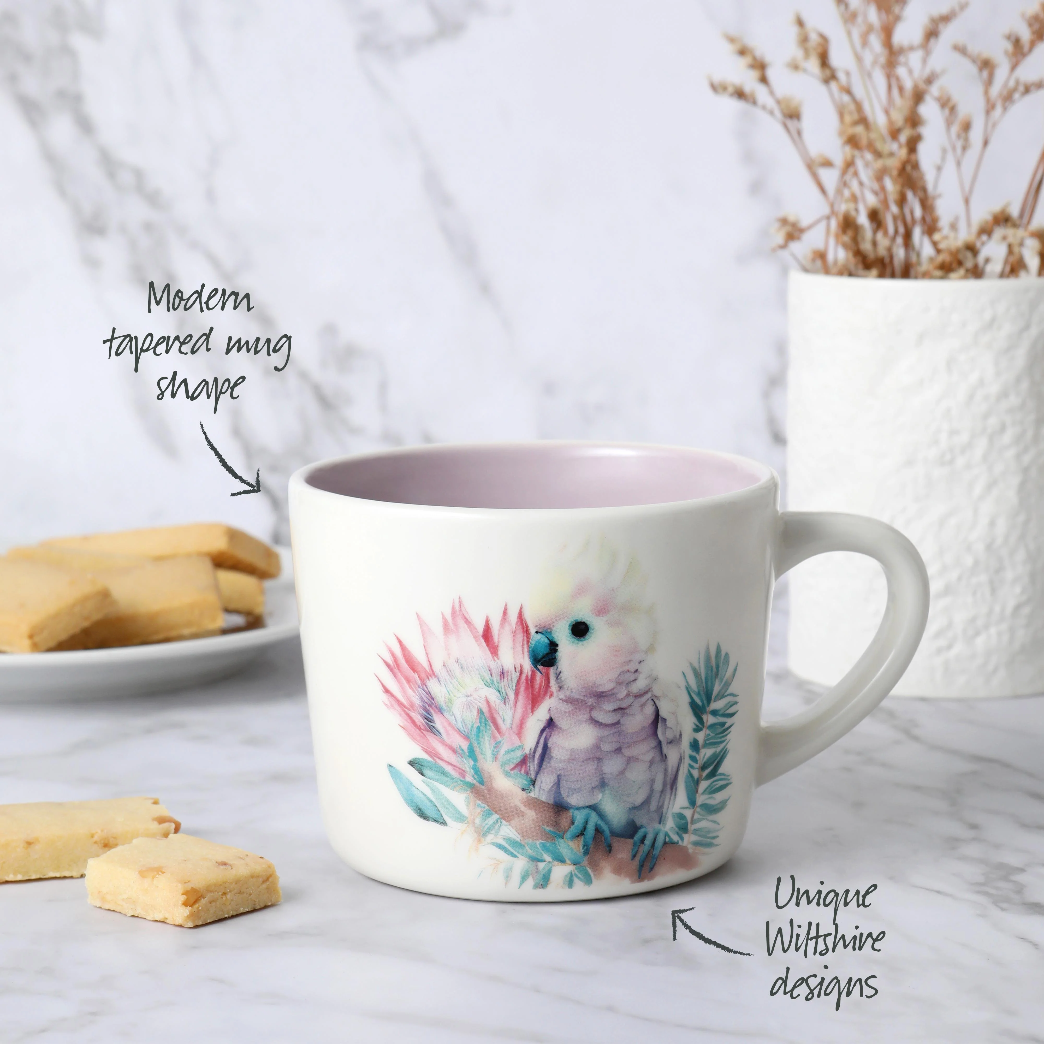 'Purple Cockatoo' Printed Mug 400ml - Image 3
