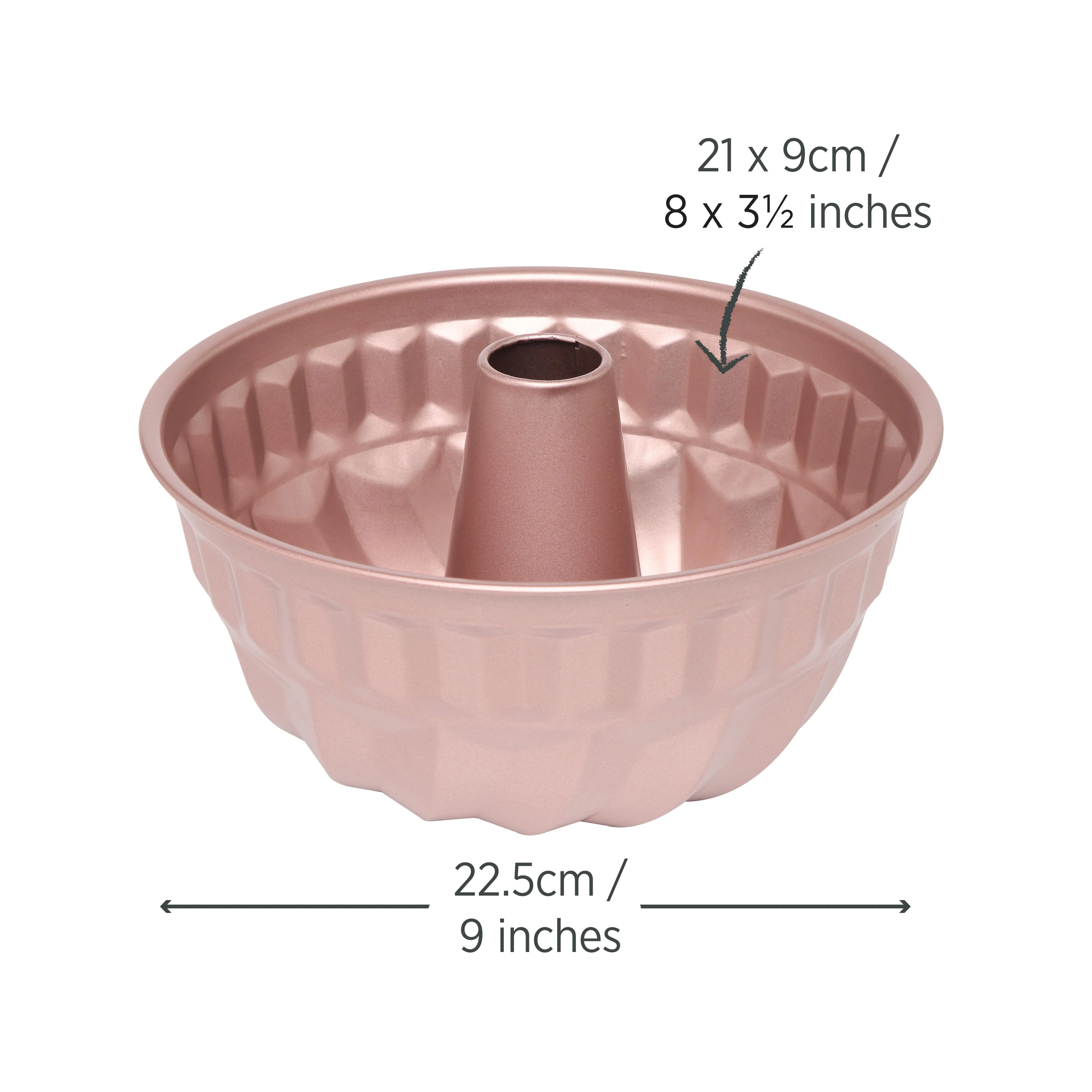 Rose Gold Bundt Pan 21cm - Image 5