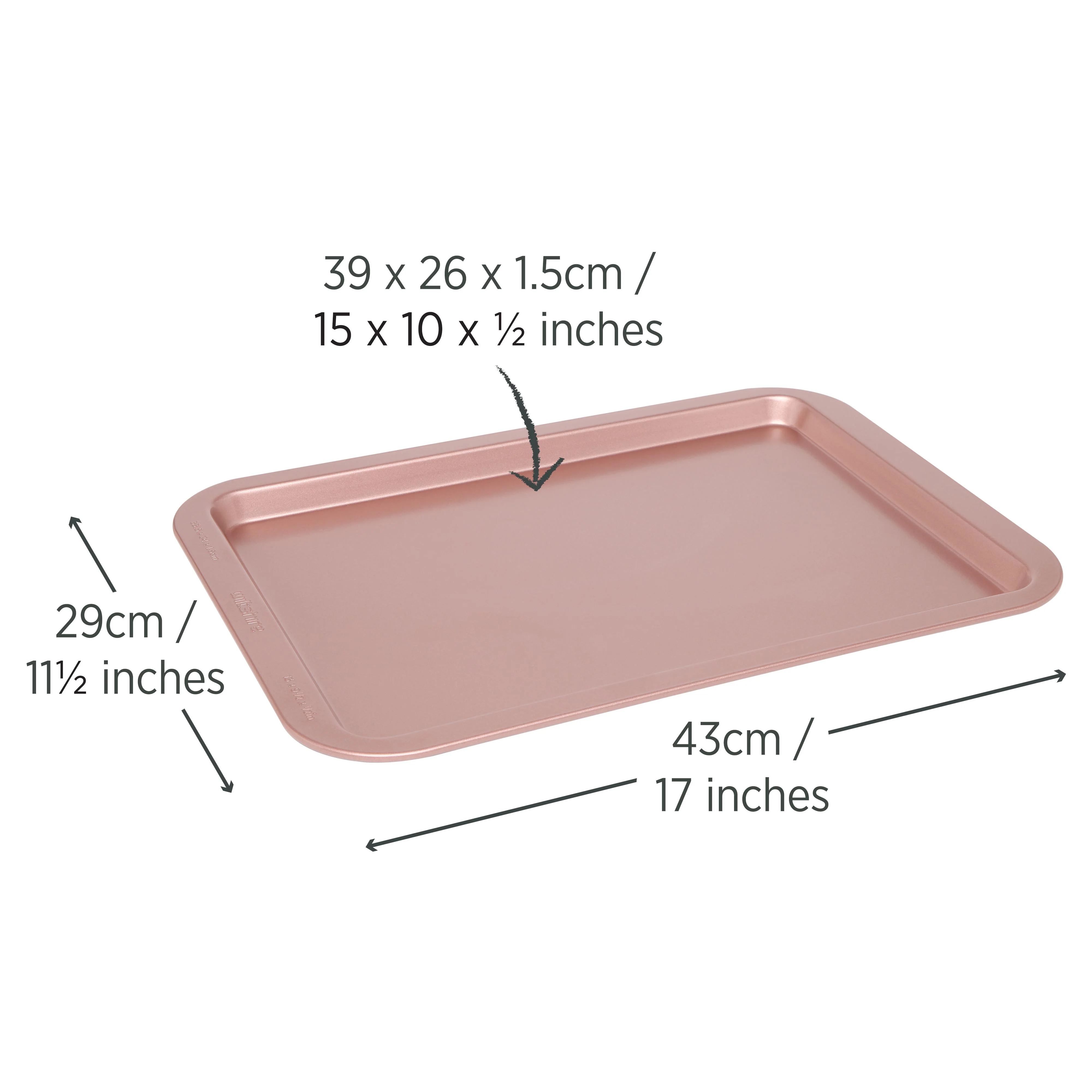 Rose Gold Cookie Sheet 39cm - Image 5