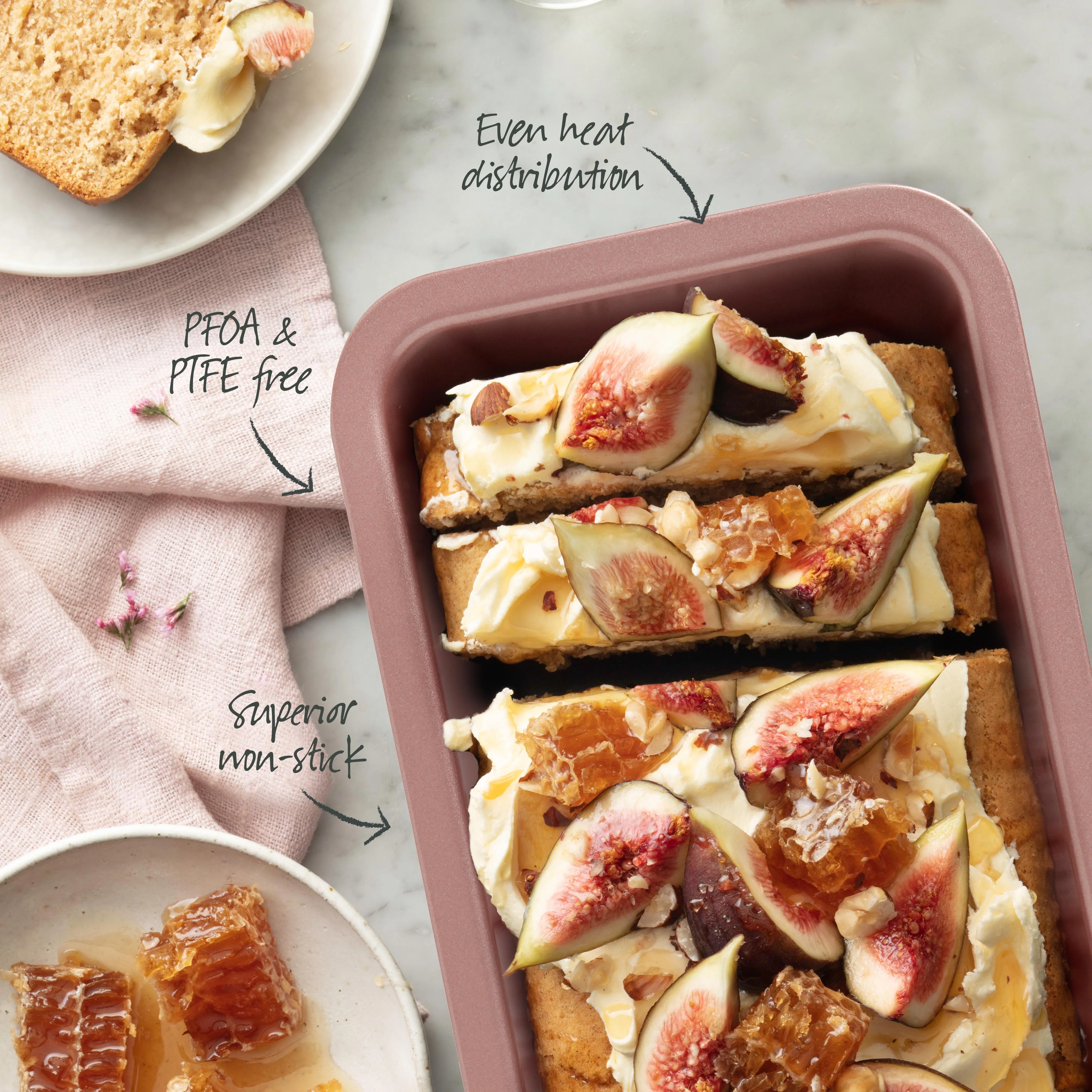 Rose Gold Loaf Pan 24cm - Image 4