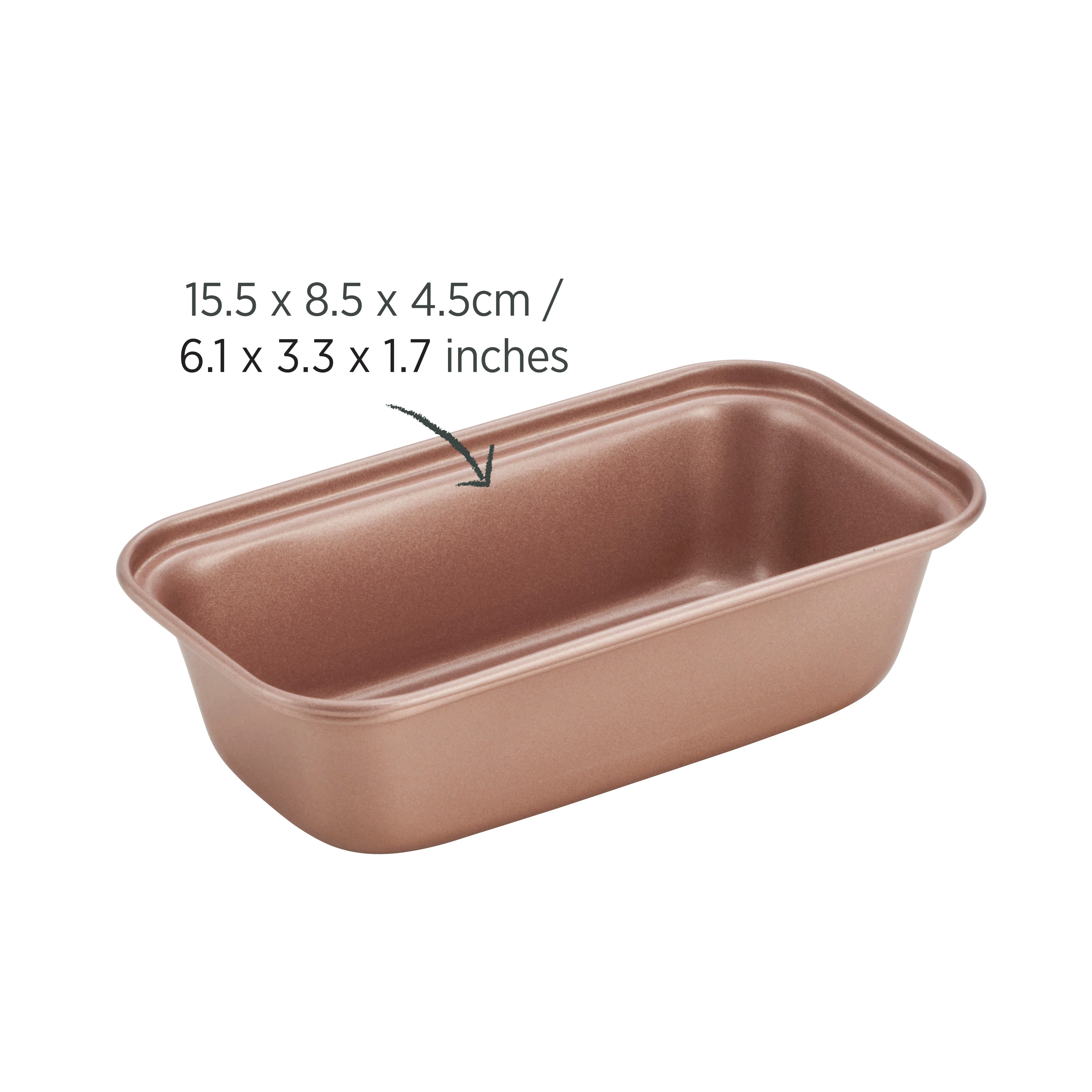 Rose Gold Mini Loaf Pan 15.5cm - Airfryer or Oven - Image 4