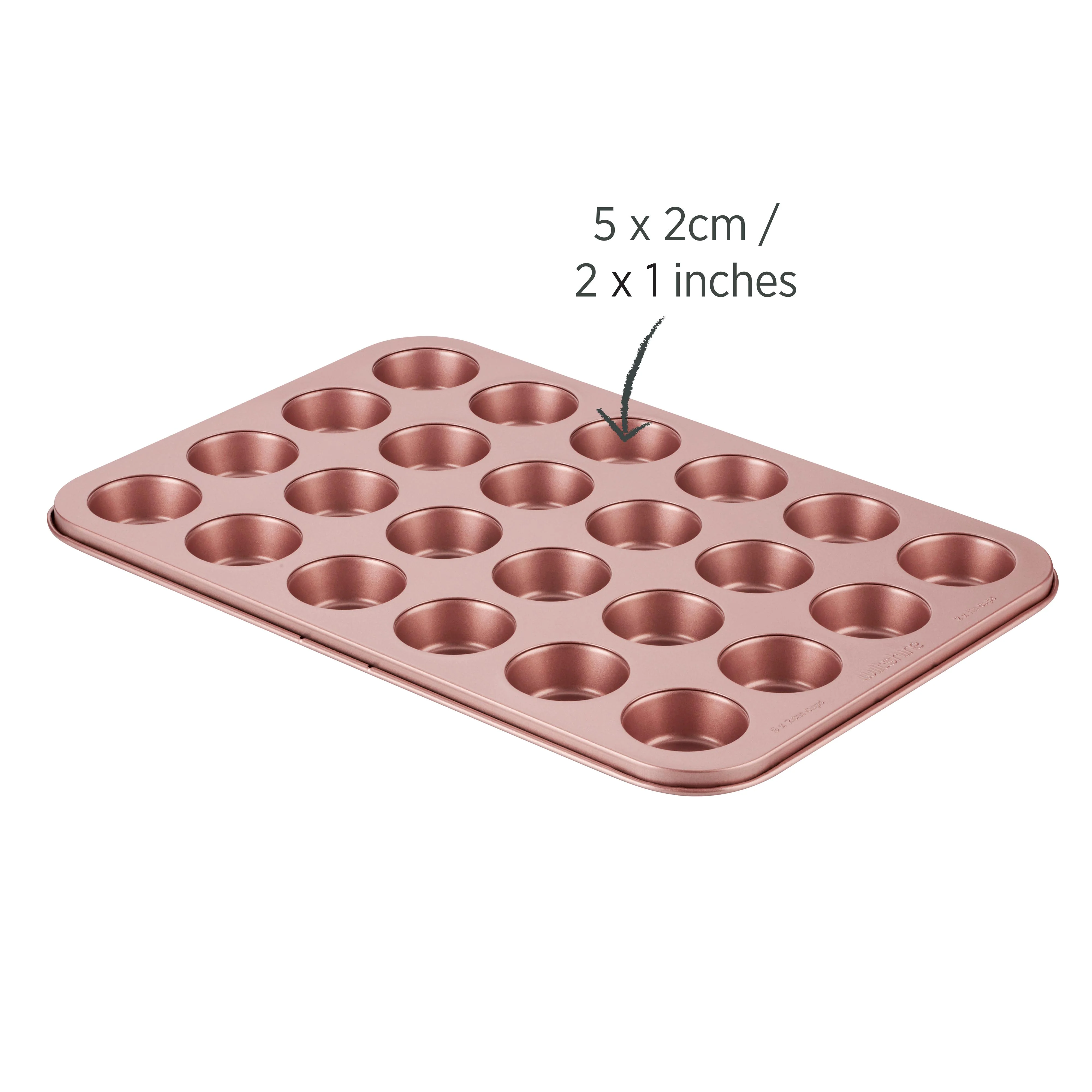 Rose Gold Mini Muffin Pan 24 Cup - Image 2