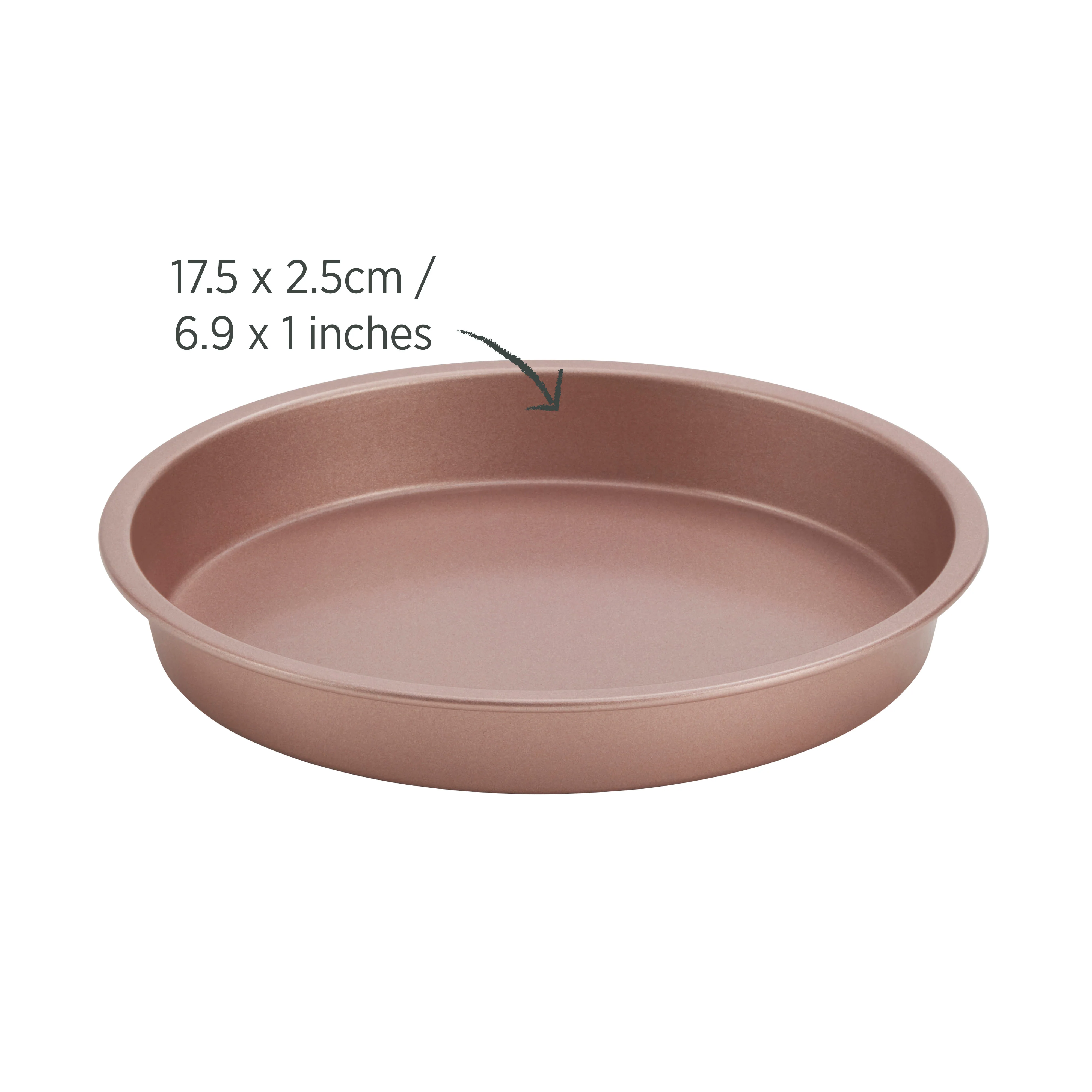 Rose Gold Mini Pizza Pan 17.5cm - Airfryer or Oven - Image 4